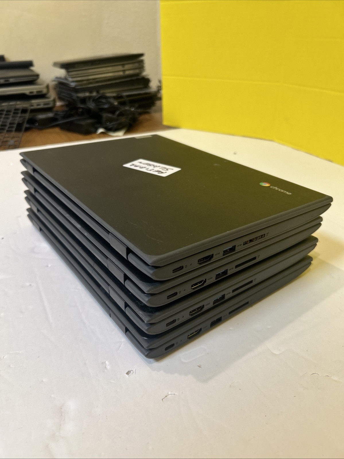 Lot of 4 Lenovo 100e Chromebook 2nd Gen MTK 4GB 32GB Fo Parts Repair