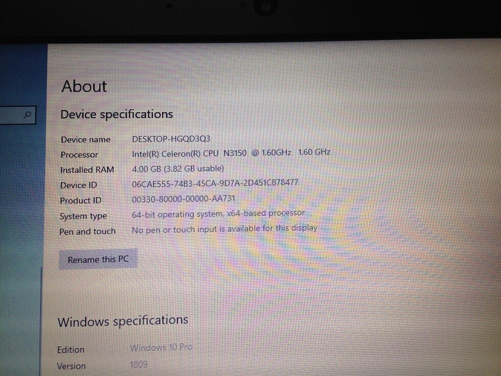 Lenovo ThinkPad 11e 128GB 4GB RAM Win 10 PRO