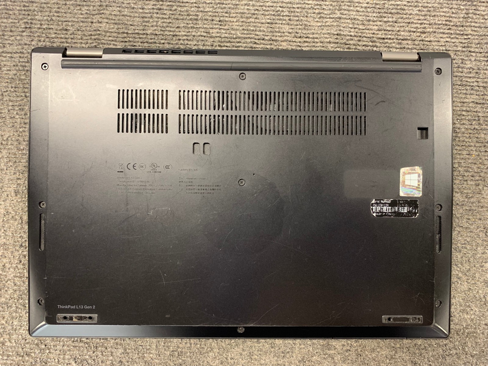 Lenovo ThinkPad L13 Gen 2 14″ Laptop i5-1145G7 8GB RAM 256GB NVMe, As Is