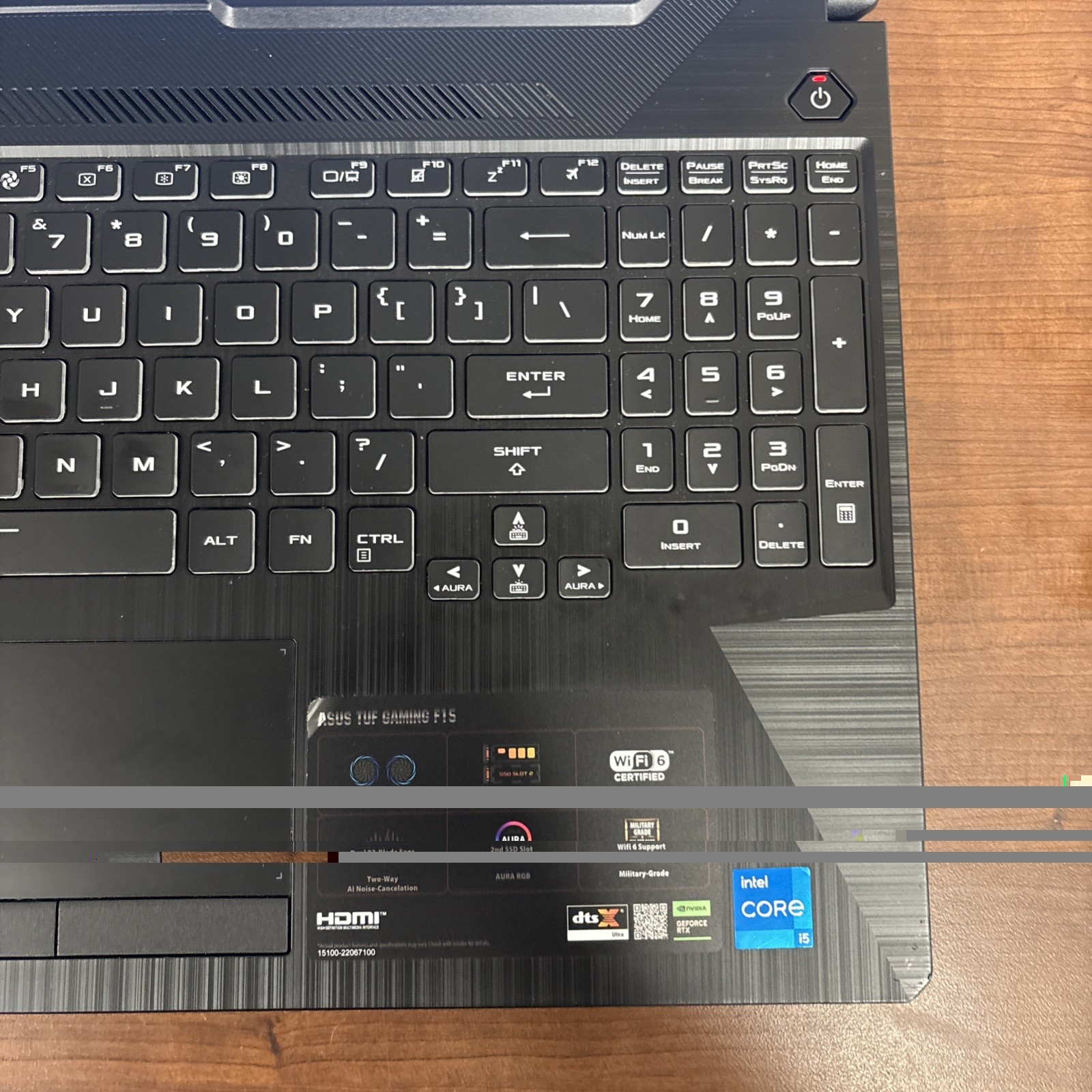 ASUS TUF Gaming F15 FX506HF – RTX 2050 – i5-11400H – 8GB RAM – 512GB SSD