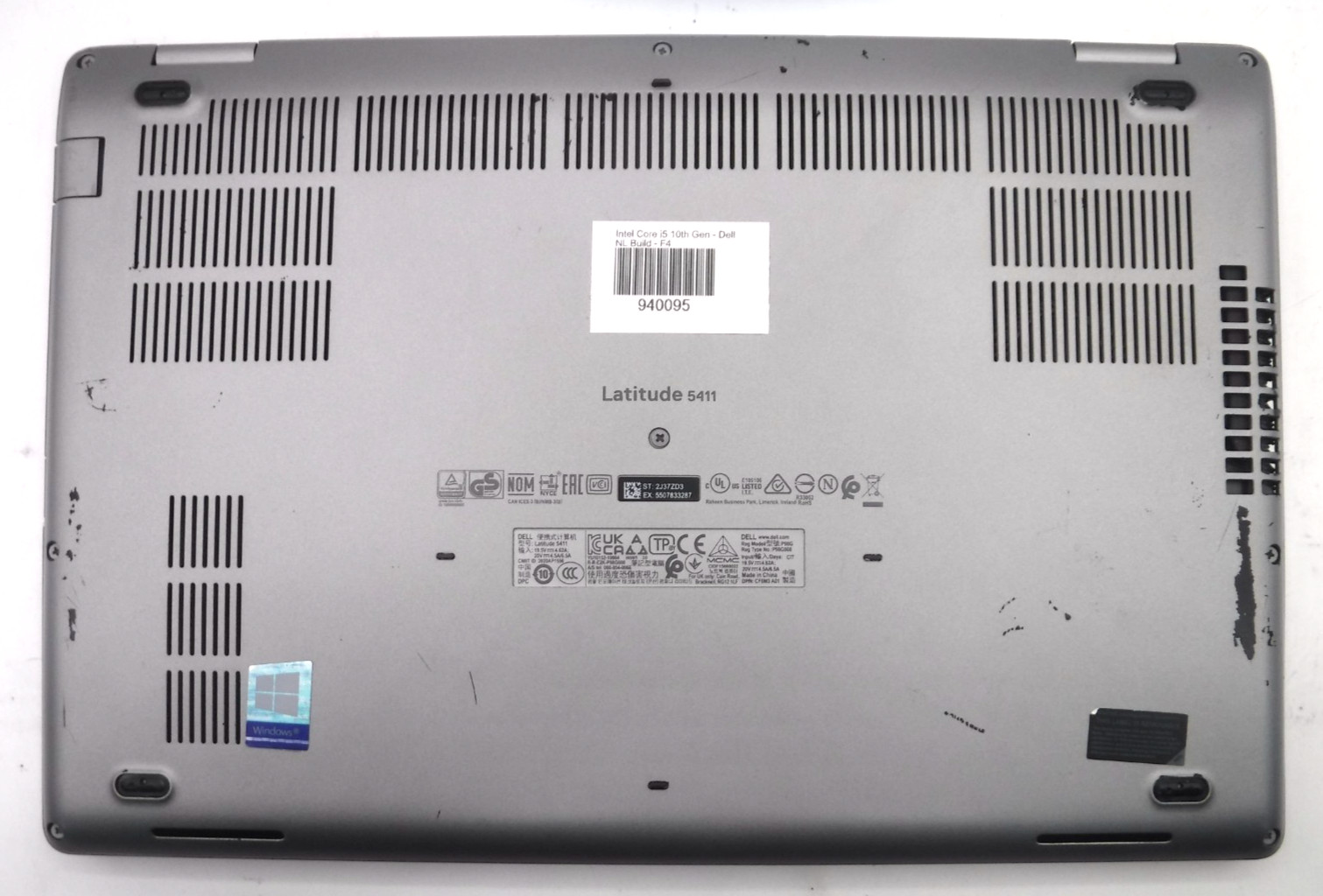 Dell Latitude 5411 i5-10400H 2.6GHz 8GB RAM 14 in 512GB NVMe Win 11 Pro