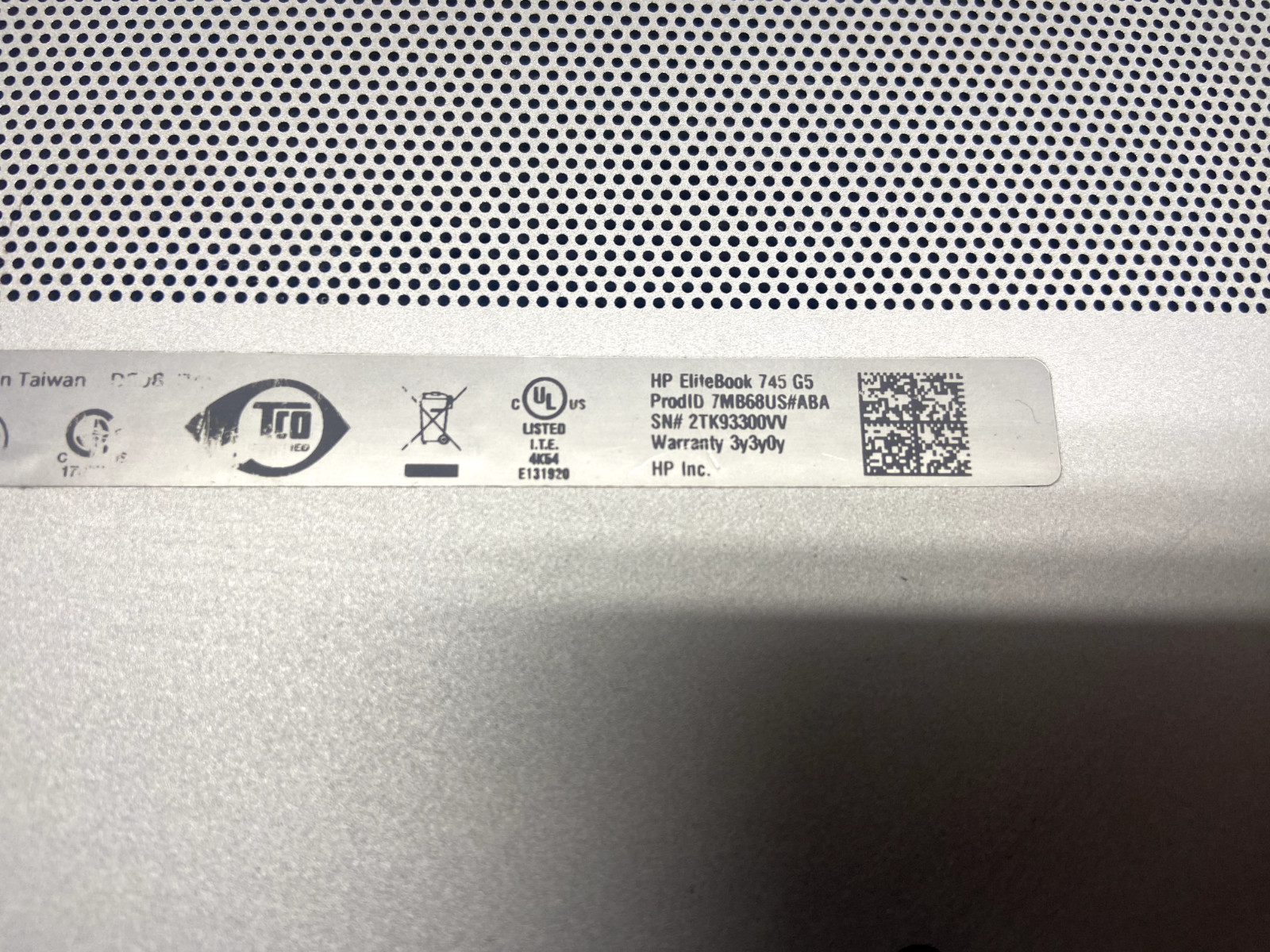 HP EliteBook 745 G5 AMD Ryzen 5 2500u 8GB 256GB SSD Windows 11