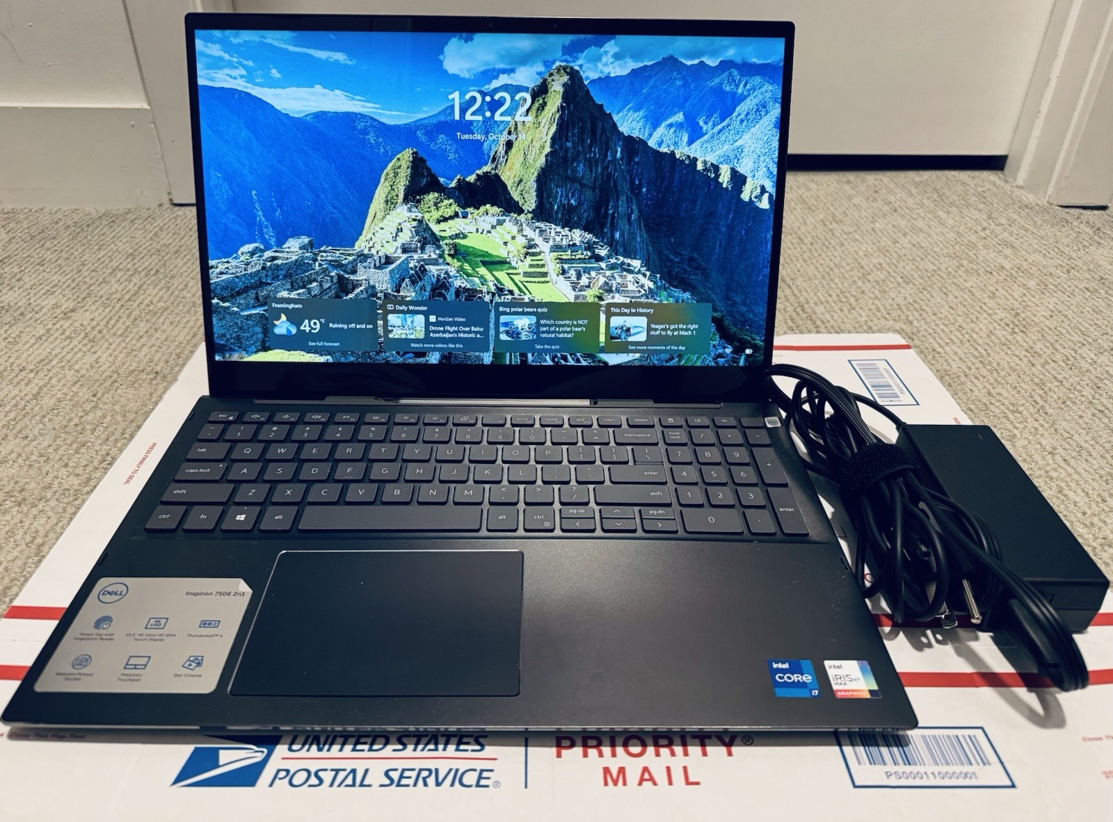 Dell Inspiron 7506 (2-in-1) 15 FHD TOUCH 1.7GHz Intel i7-1165G7 16GB 1TB SSD