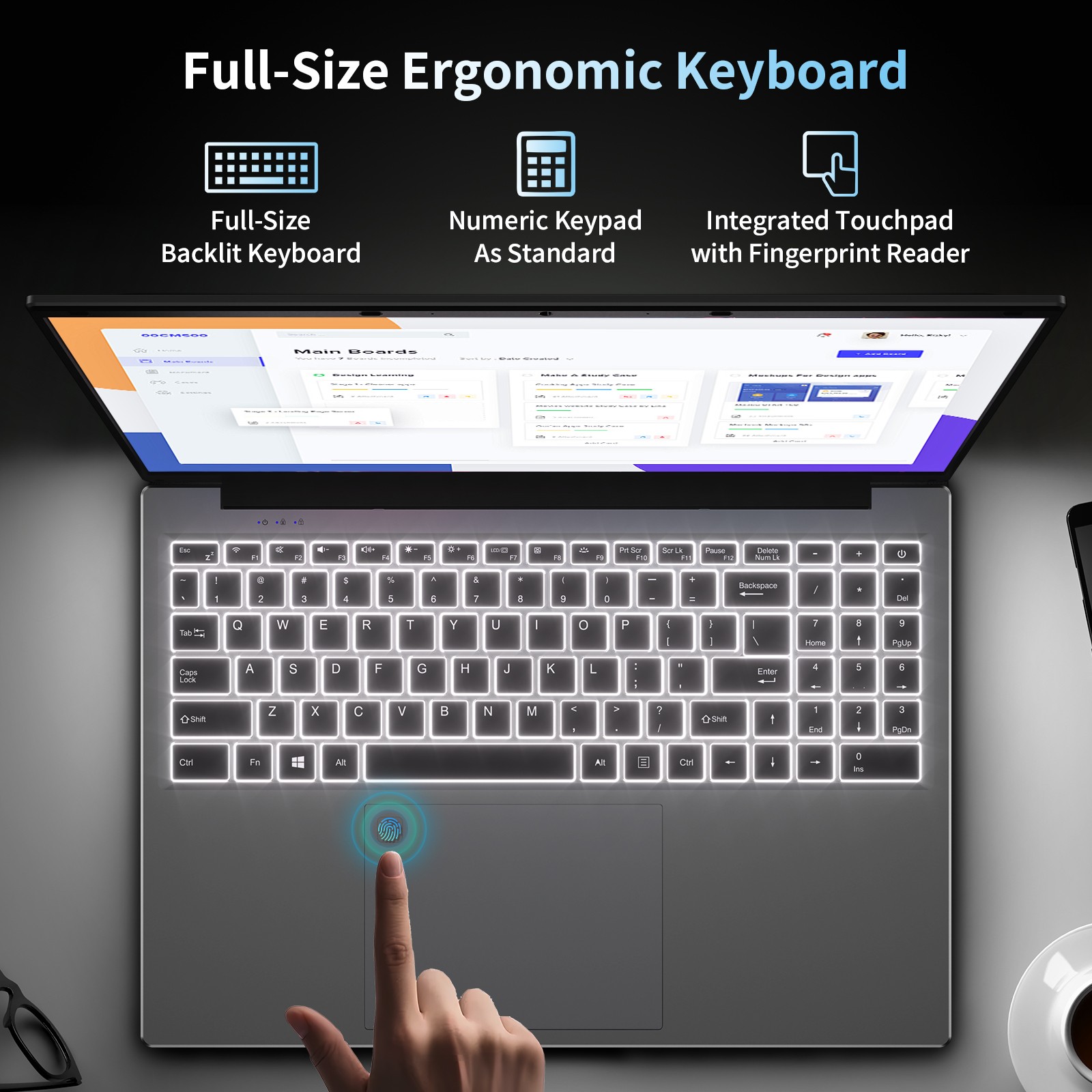 Auusda 16″ Slim Laptop i3 1000NG4 16GB RAM 1TB SSD Win 11 Pro Notebook Computer