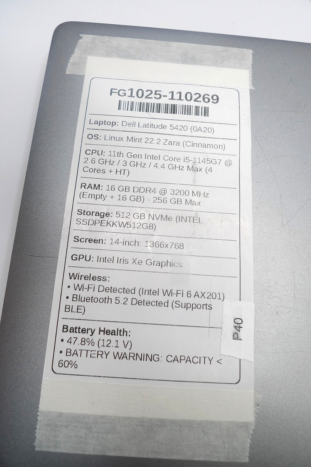 Dell Latitude 5420 | i5-1145G7 | 16GB RAM | 512GB NVMe | Linux | Charger | Read