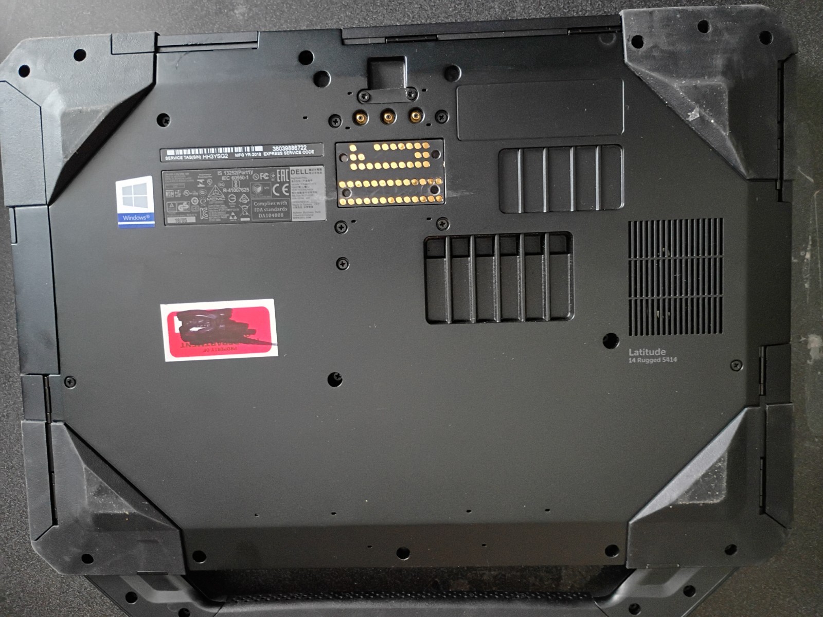 DELL 5414 i5, 14″TOUCH SCREEN, GOOD FOR PARTS, BOOTS TO BIOS, PASSES O/B DIAG.