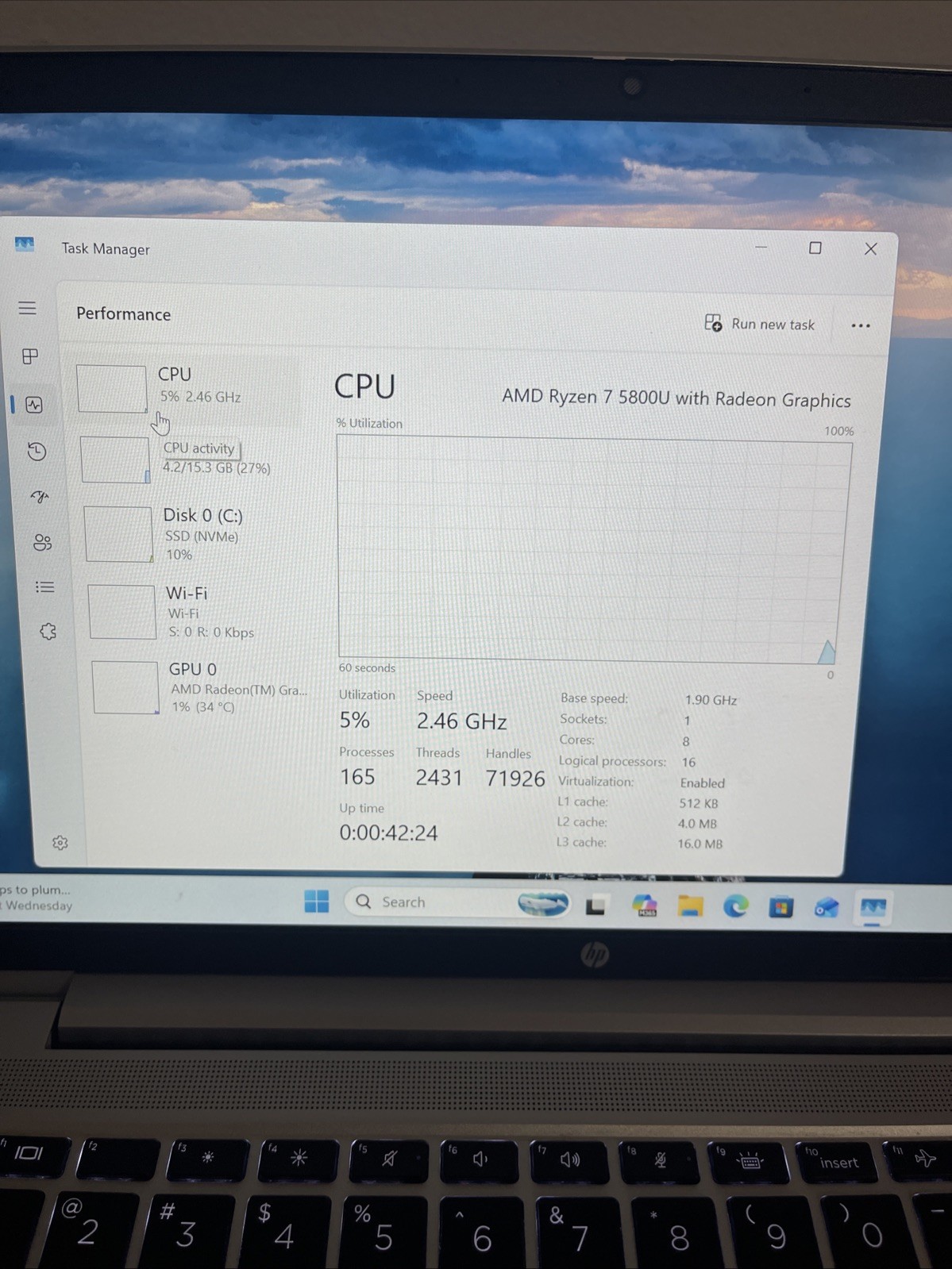 HP ProBook 445 G8 Ryzen 7 5800U 16GB 512GB SSD Very Good. Read Desc+View Pics+AC