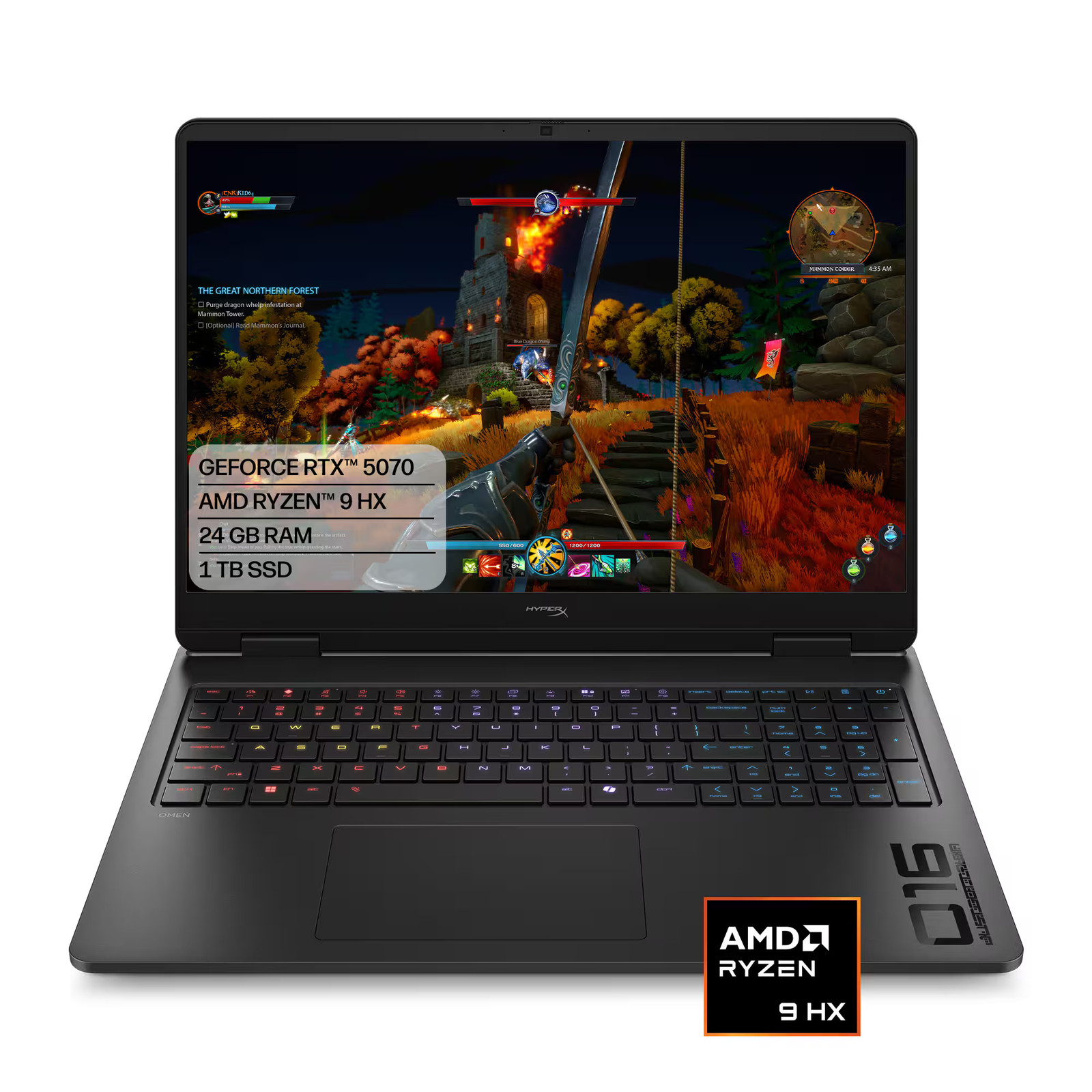 HyperX – OMEN 16″ 165Hz 2.5K OLED Gaming Laptop – AMD Ryzen 9 8940HX (2025) -…