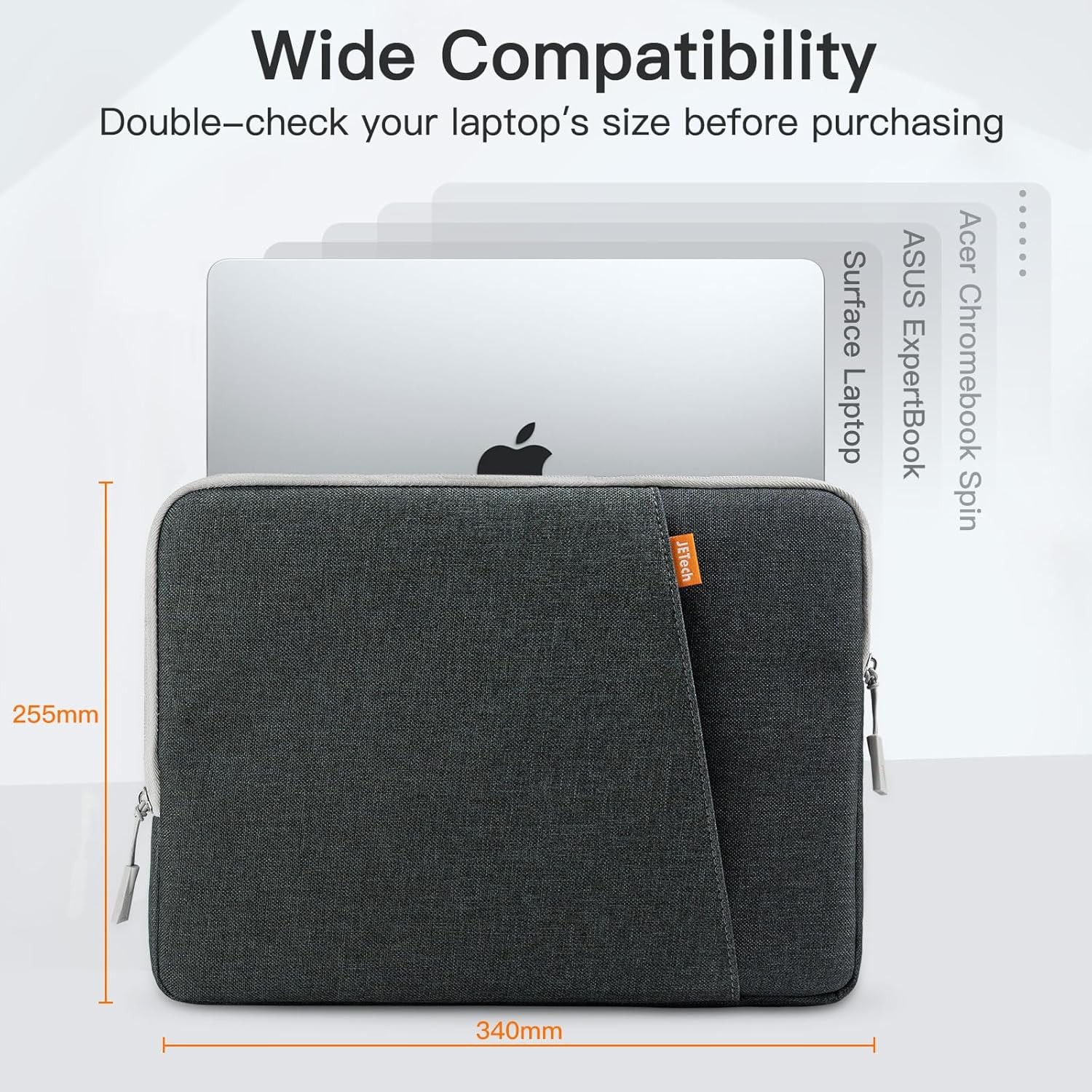 JETech 13-14 Inch Laptop Sleeve for MacBook Neo (A18 Pro), Air/Pro 2020-2026