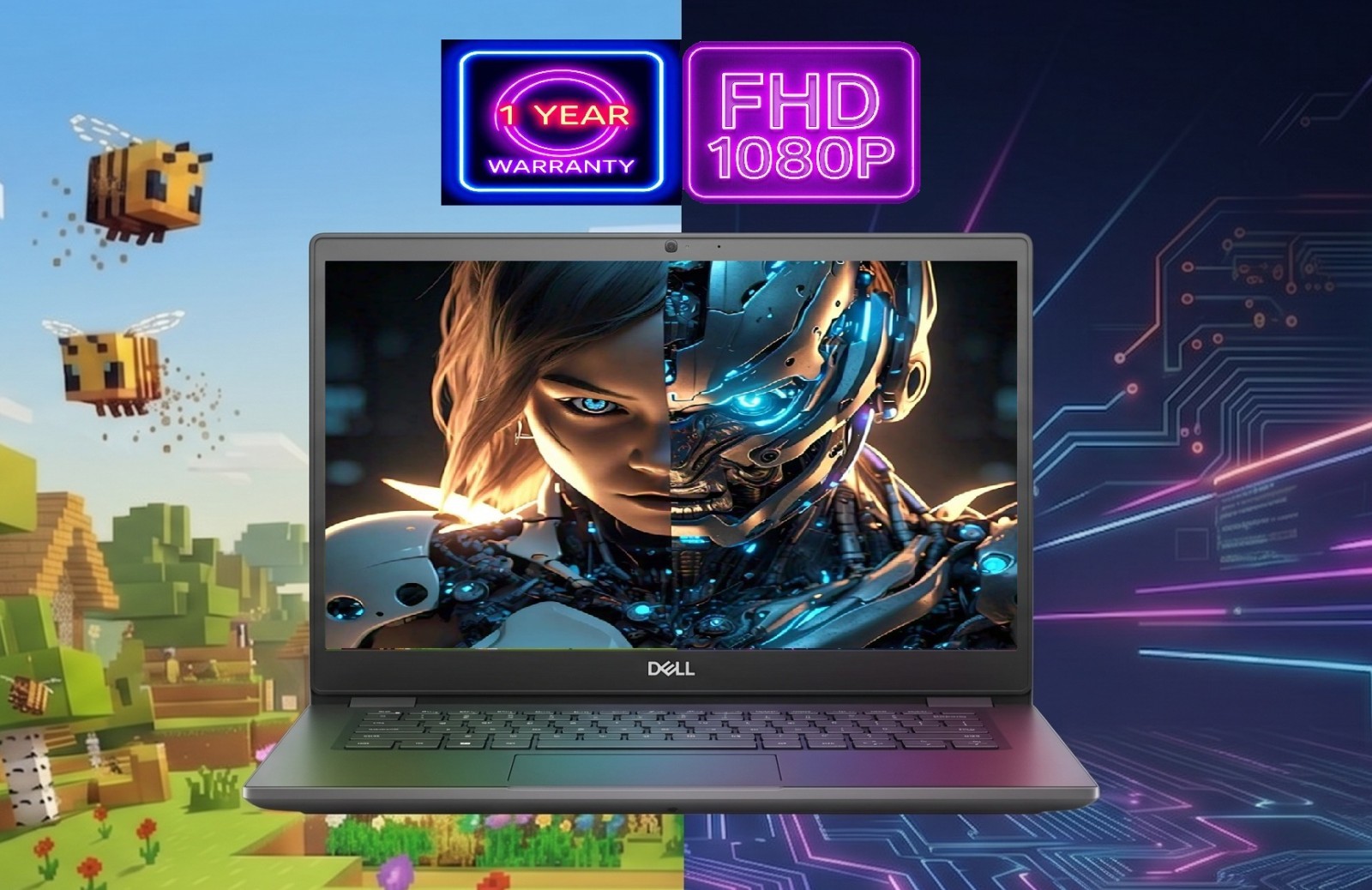 14″ Dell Laptop PC: Intel i5 Quad Core! 16GB RAM – 512GB SSD! Windows 11 Pro!
