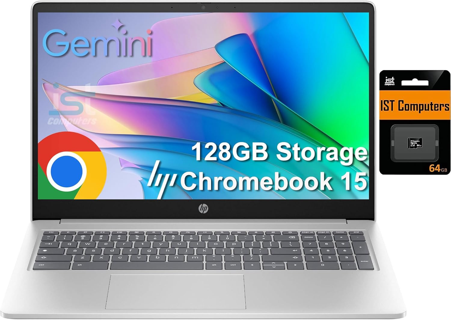 HP Chromebook Laptop 15 ( 15.6″ Anti-Glare, Intel N200 ( I3-1115G4), 8GB DDR5 R