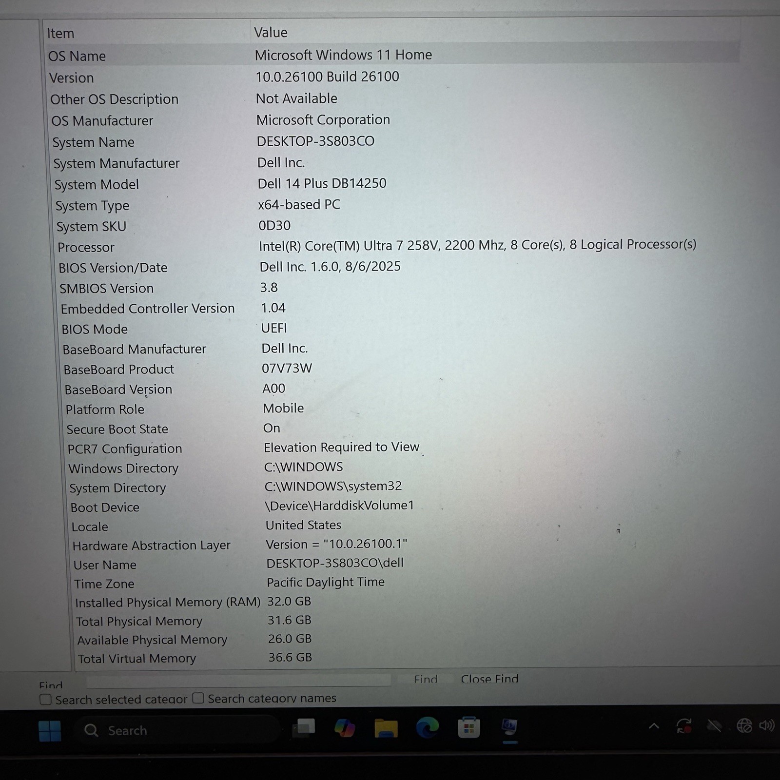 Dell 14 Plus DB14250 Intel Core Ultra 7 – 258v 32GB 1TB – Silver – Win 11 Home