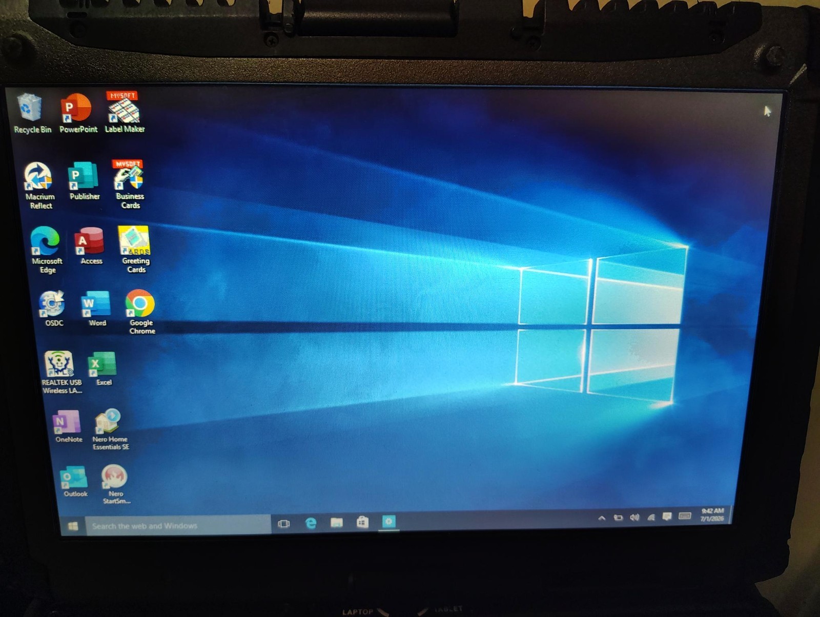 Rugged 2-in-1 Touch Getac V200 Intel i7 w/ 2TB SSD Win 10 pro Police Laptop