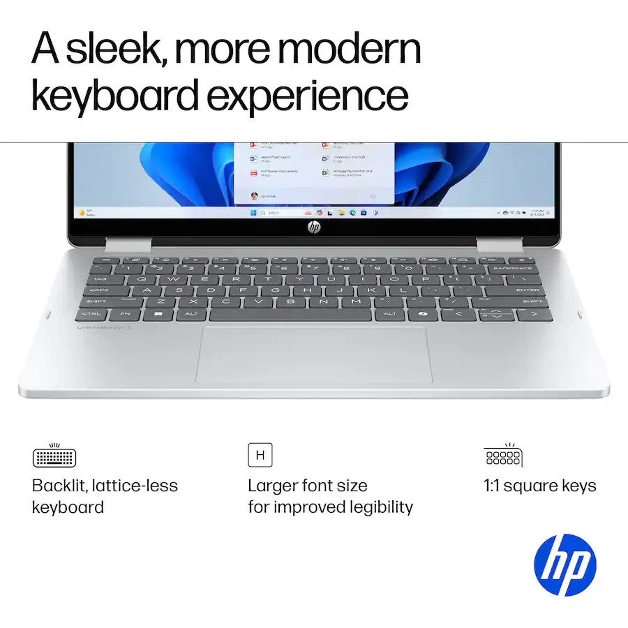 HP OmniBook 5 Flip TOUCHSCREEN 14-FP0013DX 14″2K INTEL CORE 5 120U 8GB 512GB SSD