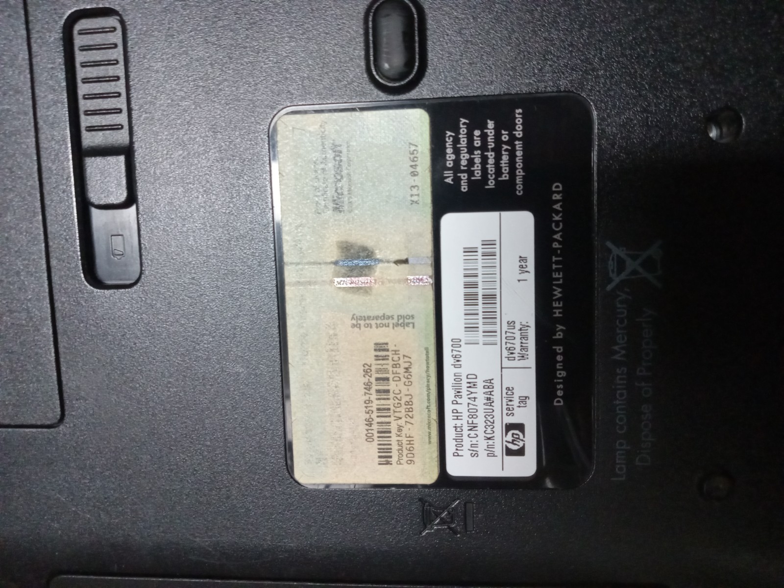 HP Pavilion dv6607nr 15″ [AS IS] AMD Athlon 64 X2 Dual TK 53 @ 1.7 GHz – JZ