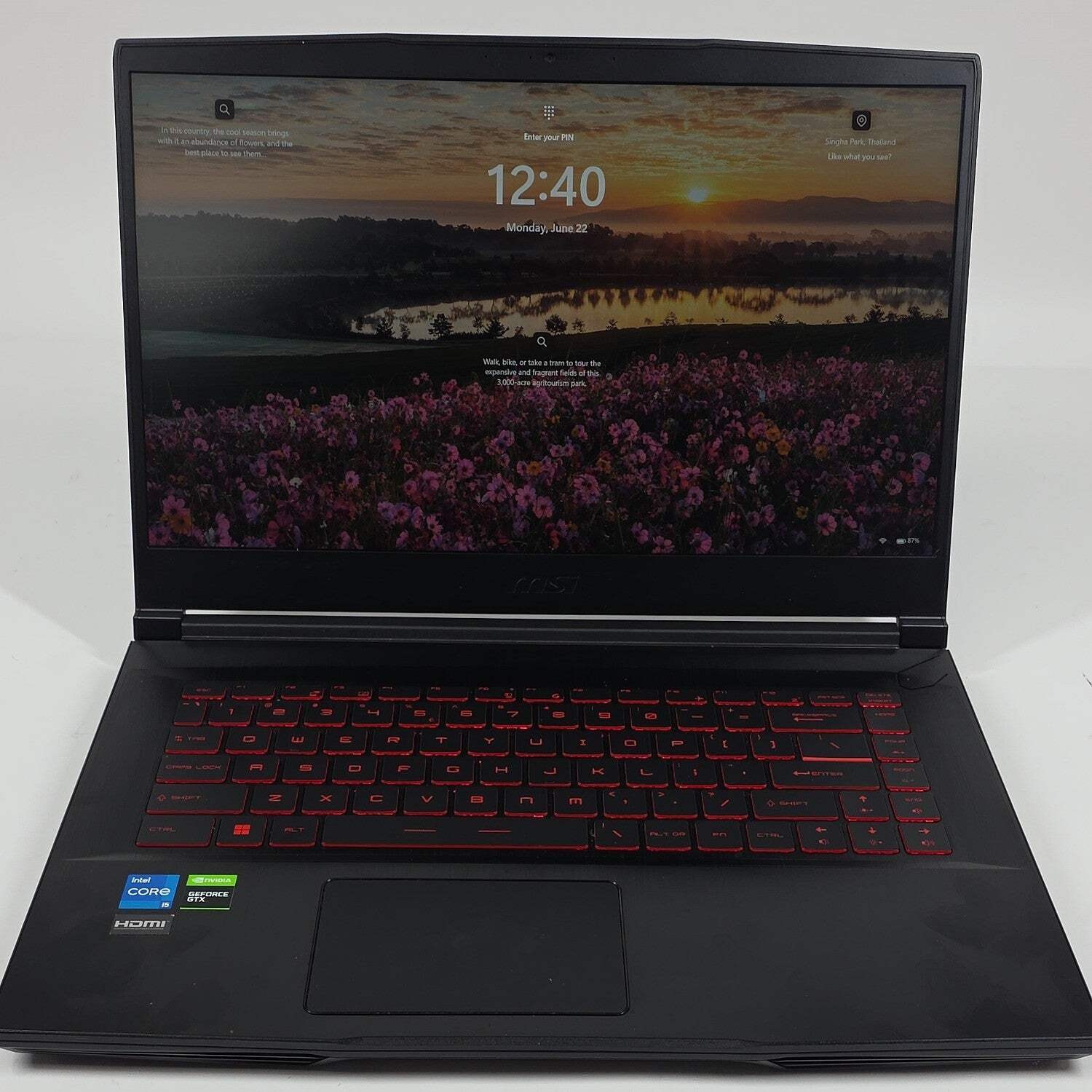 MSI Thin GF63 11SC 15.6″ i5-11400H 2.7GHz 8GB RAM 256GB SSD GeForce GTX 1650