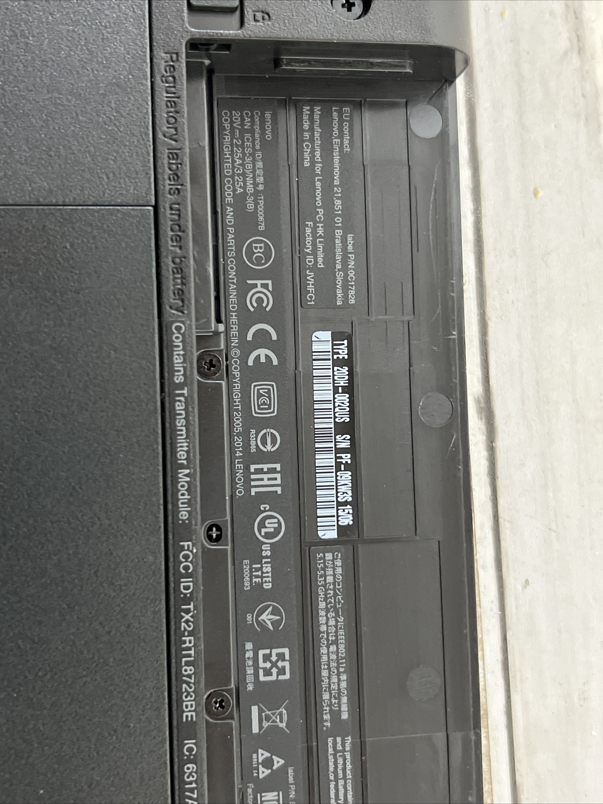 Lenovo ThinkPad 20DH002QUS- FOR PARTS- Powers On But Screen Is Not Working