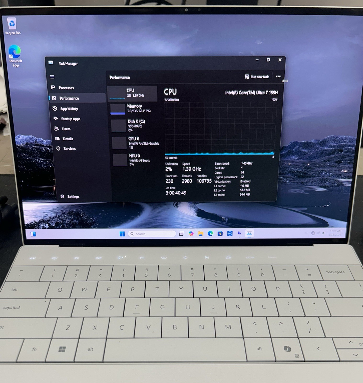 Dell XPS 13 9340 3k OLED TOUCHSCREEN 1.4 GHz Ultra 7 155H 64GB 2TB SSD Excellent