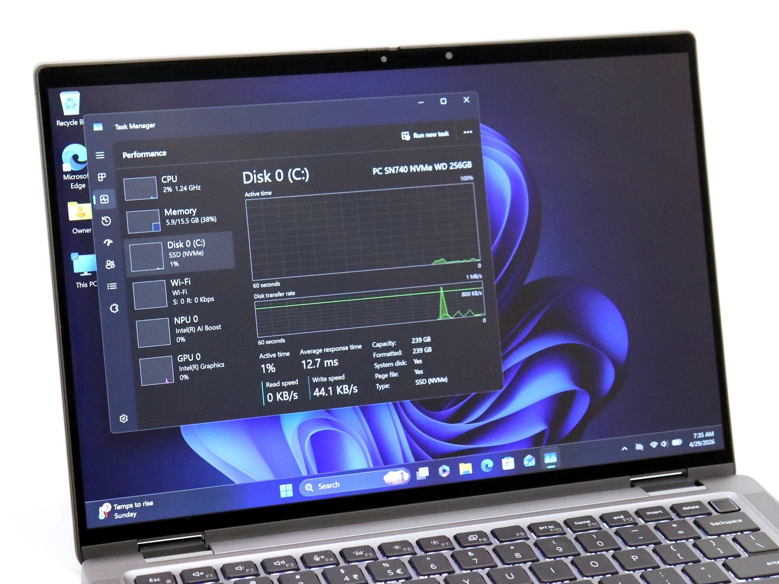 Dell Latitude 7450 14.0″ Touch Ultra 5 135U 16GB 256GB NVMe W11P + Warranty 2027