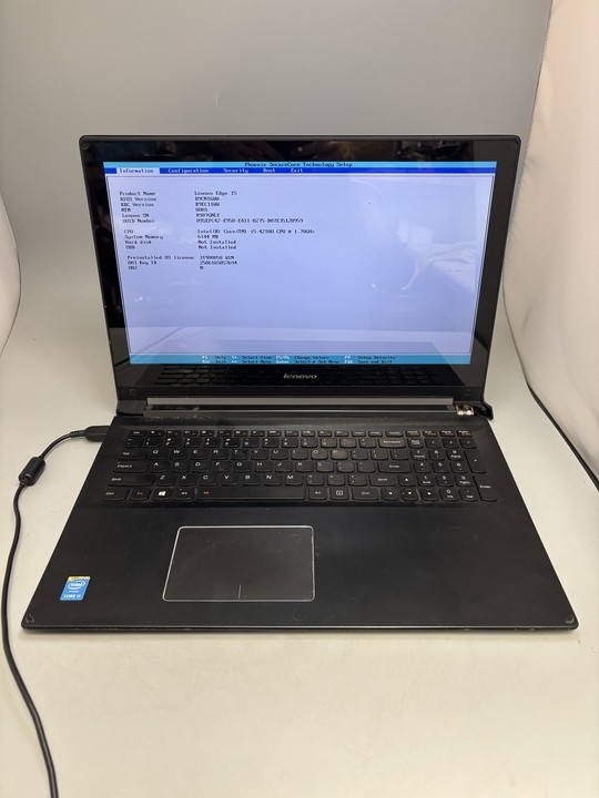 15.6″ Lenovo Edge 15 80H1 Laptop Intel i5-4210U 6GB RAM NO SSD Touchscreen