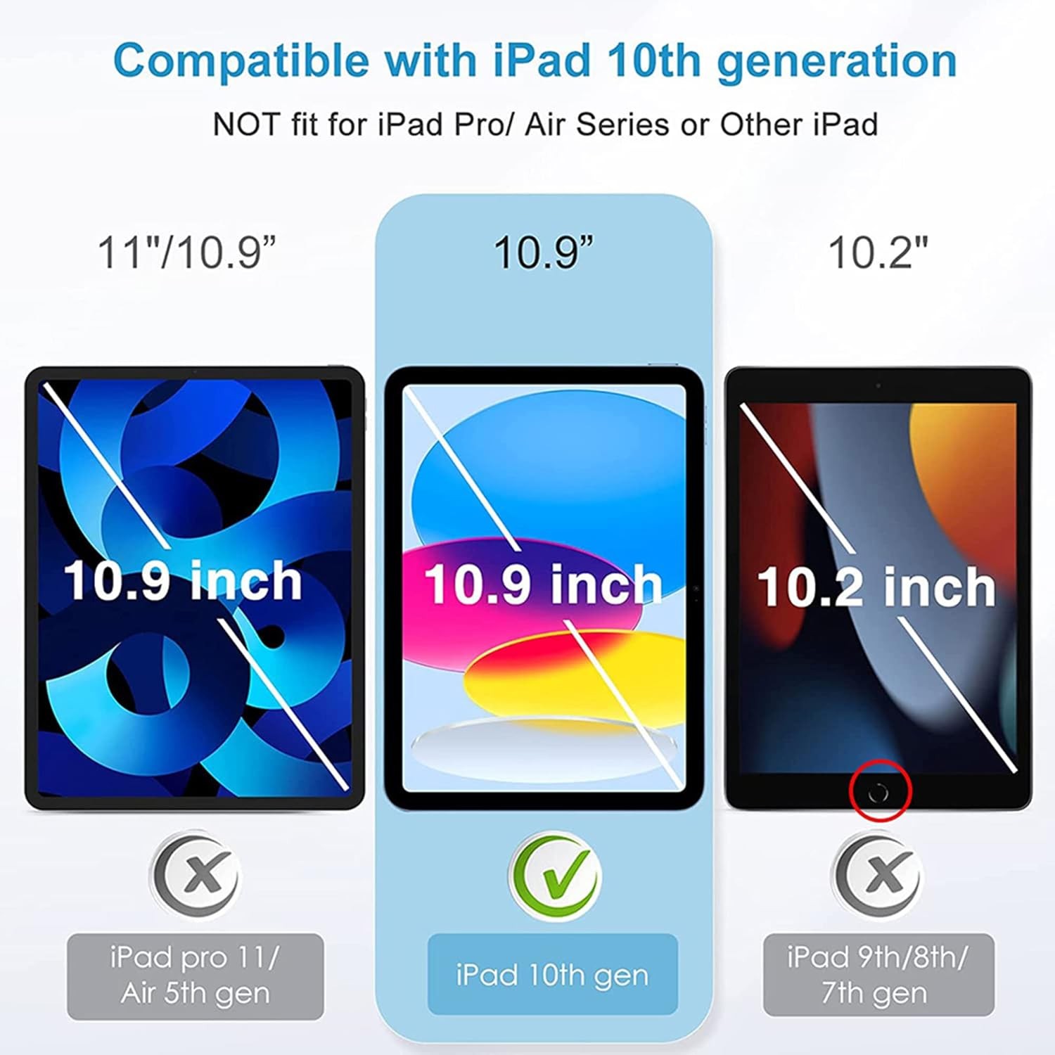 Screen Protector for iPad 11th 10th Generation (iPad A16 11-inch 2025/10.9 inch