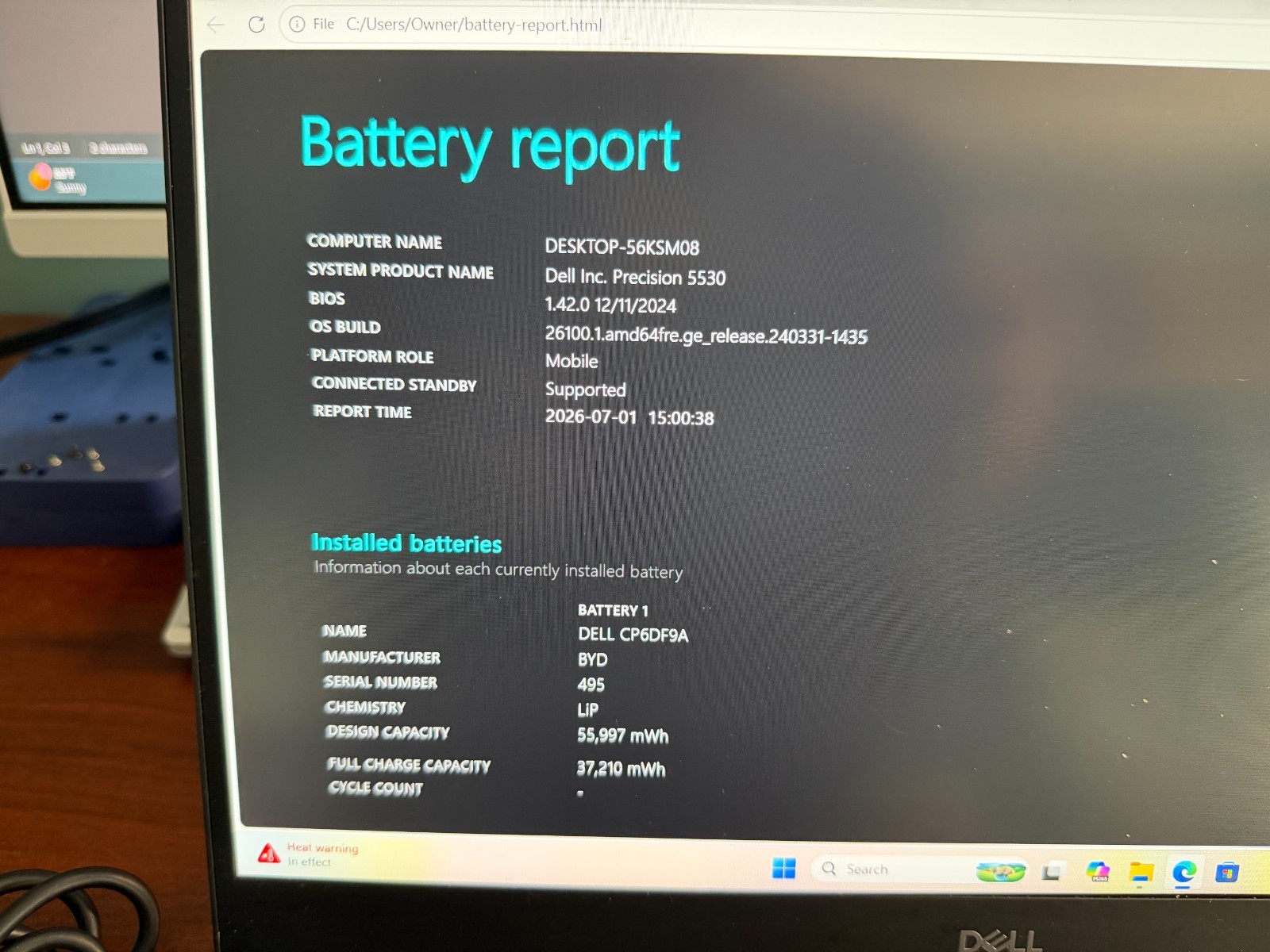 Dell Precision 7530 i7-8850H 32GB 256GB NVMe Quadro P2000 Win11P 130W Charger