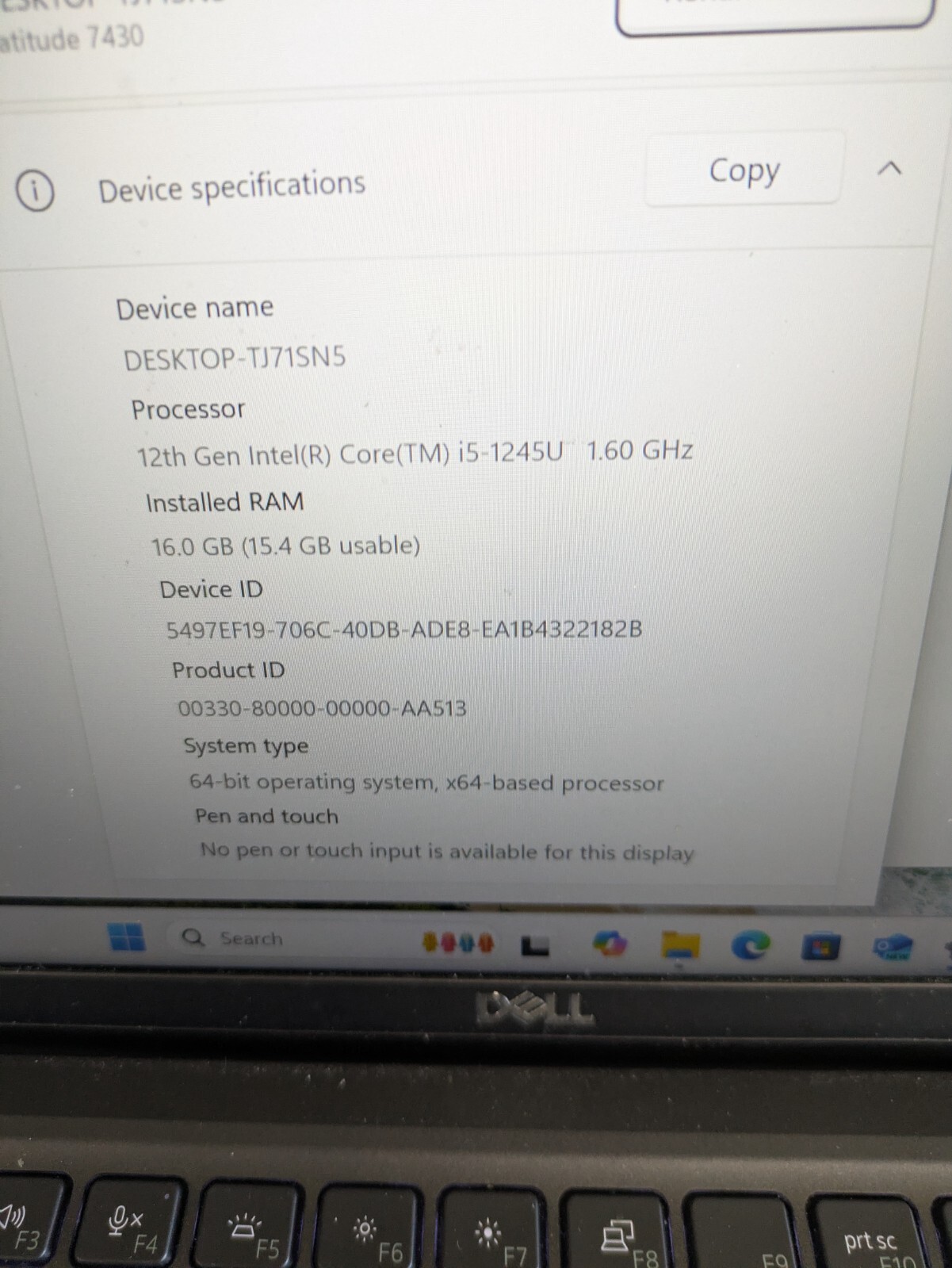 DELL LATITUDE 7430 I5 16GB RAM 512GB SSD WINDOWS 11 64 BIT MS OFFICE 2021