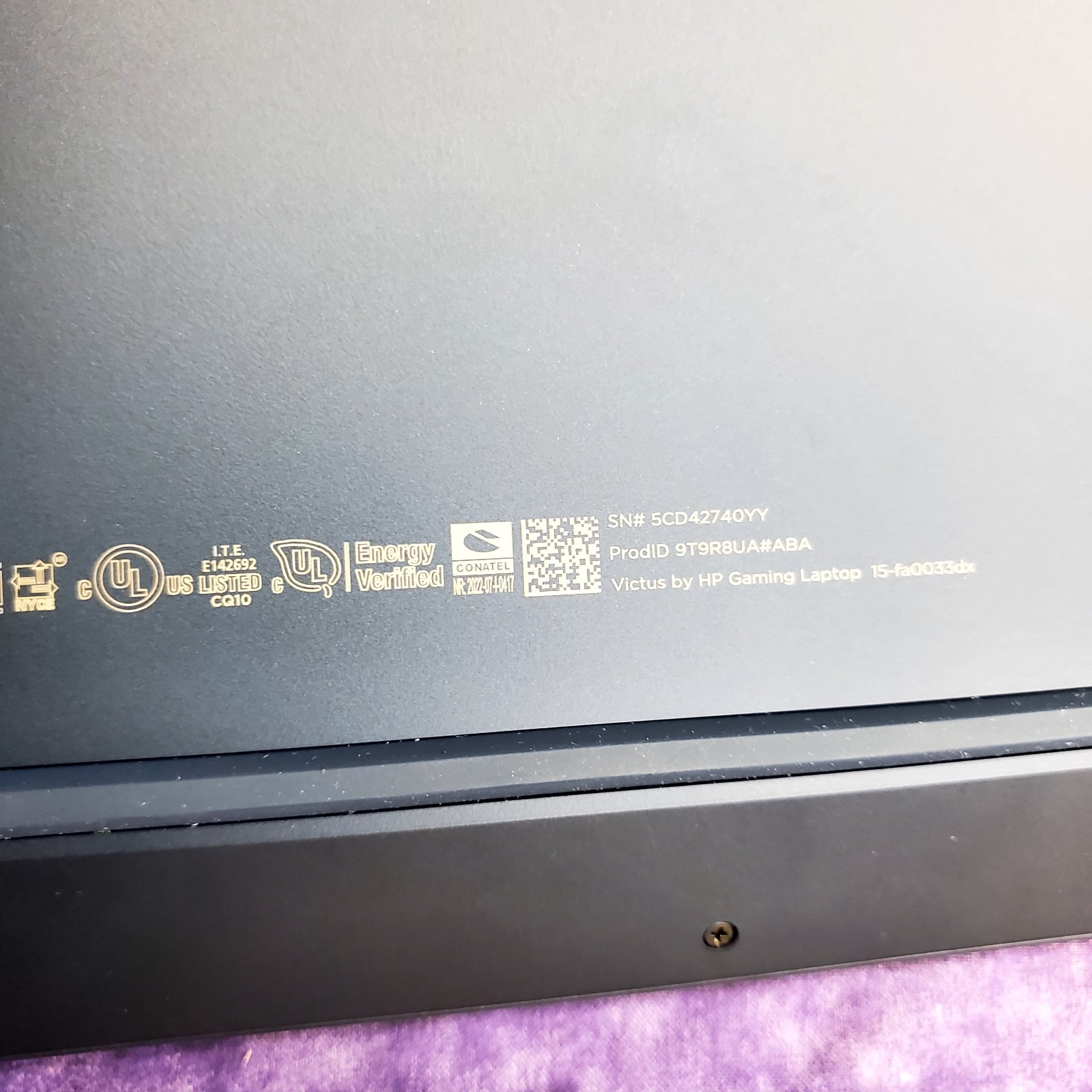 💥OPEN BOX💥HP VICTUS GAMING LAPTOP 15-FA0031DX 15.6″ 12TH GEN INTEL I5 2 GHZ