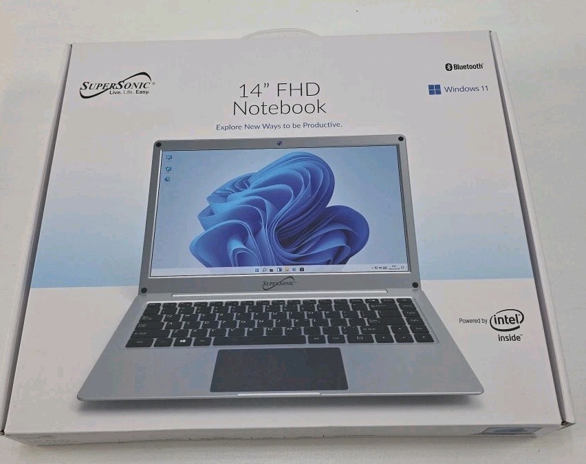 Lectronics Notebook Supersonic 14.1. Wind 11. Quad-Core SC-5514WNB. 12GB 4G RAM