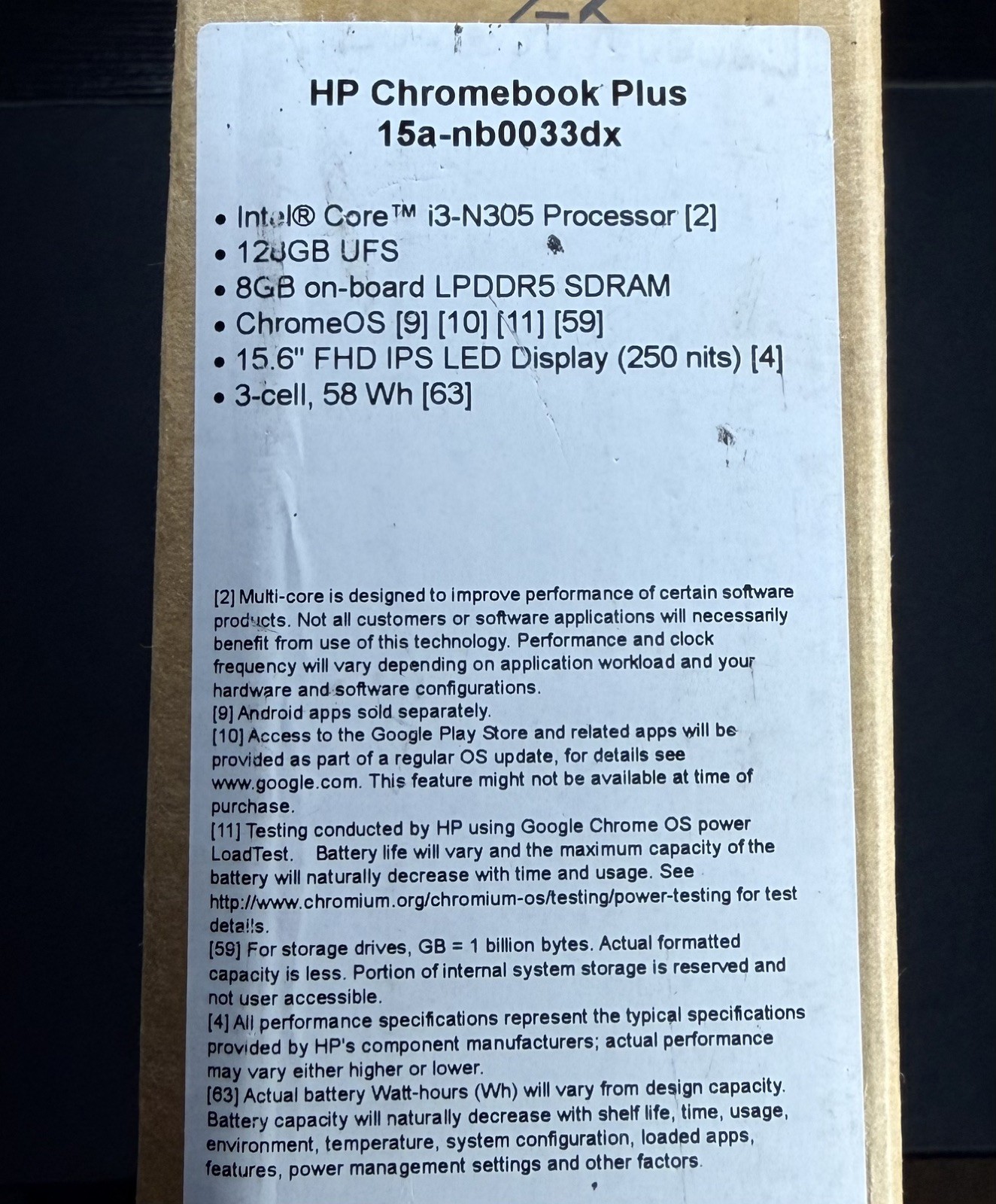New / Factory Sealed – HP 15.6″ Chromebook Plus Laptop with Google Al