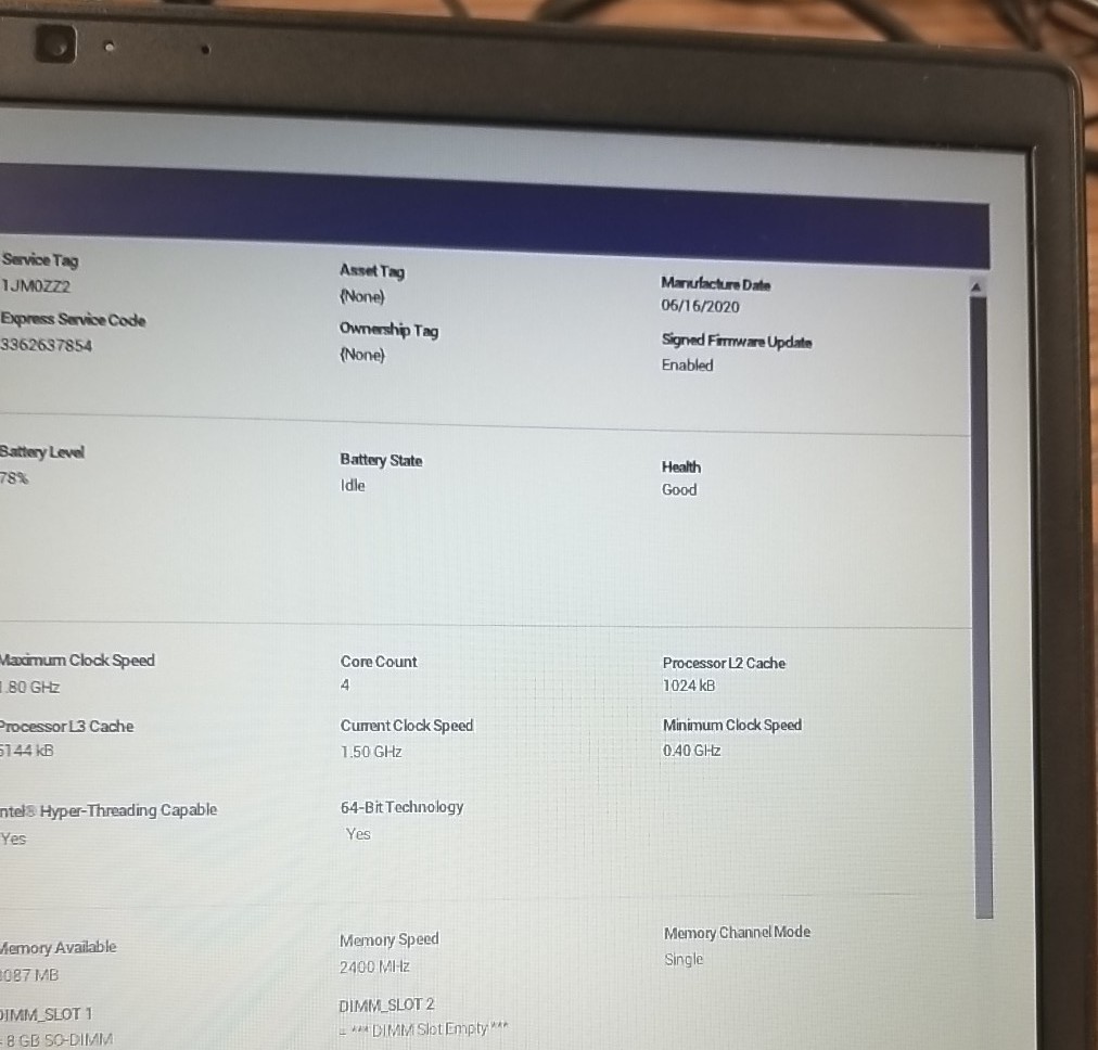 Dell Latitude 3400 14″ (i5-8265U 1.80GHZ, 8GB RAM – 256GB SSD