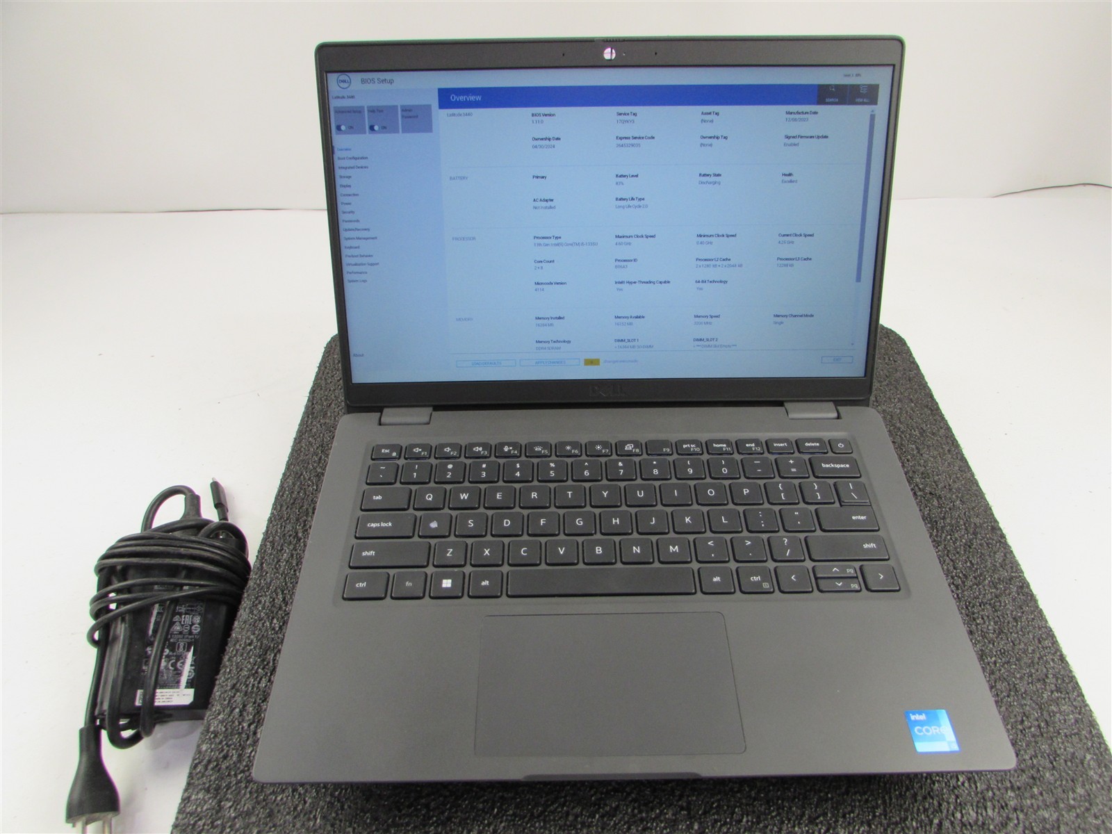 DELL LATITUDE 3440 1366X768 14″ CORE I5-1335U 256GB SSD 16GB RAM NO O.S