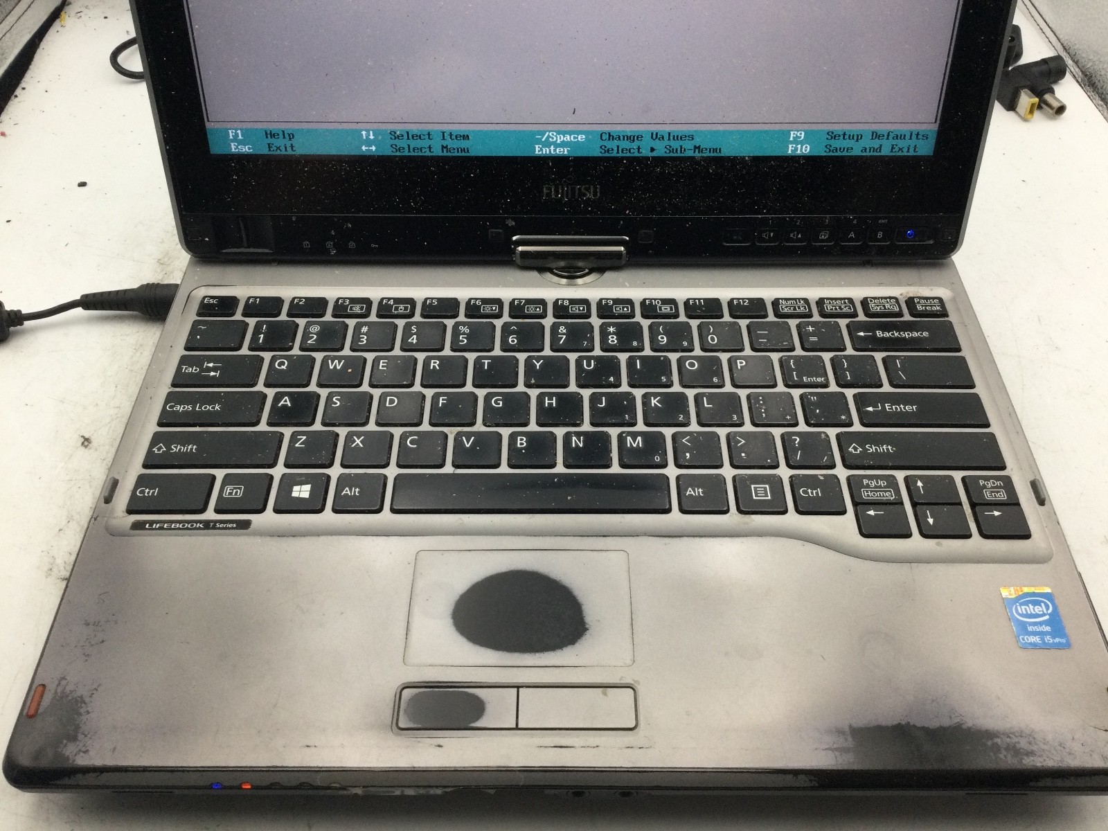 FUJITSU LIFEBOOK T734 – BOOTS TO BIOS – INTEL I5 4300 – 8GB RAM – READ DESC – BB