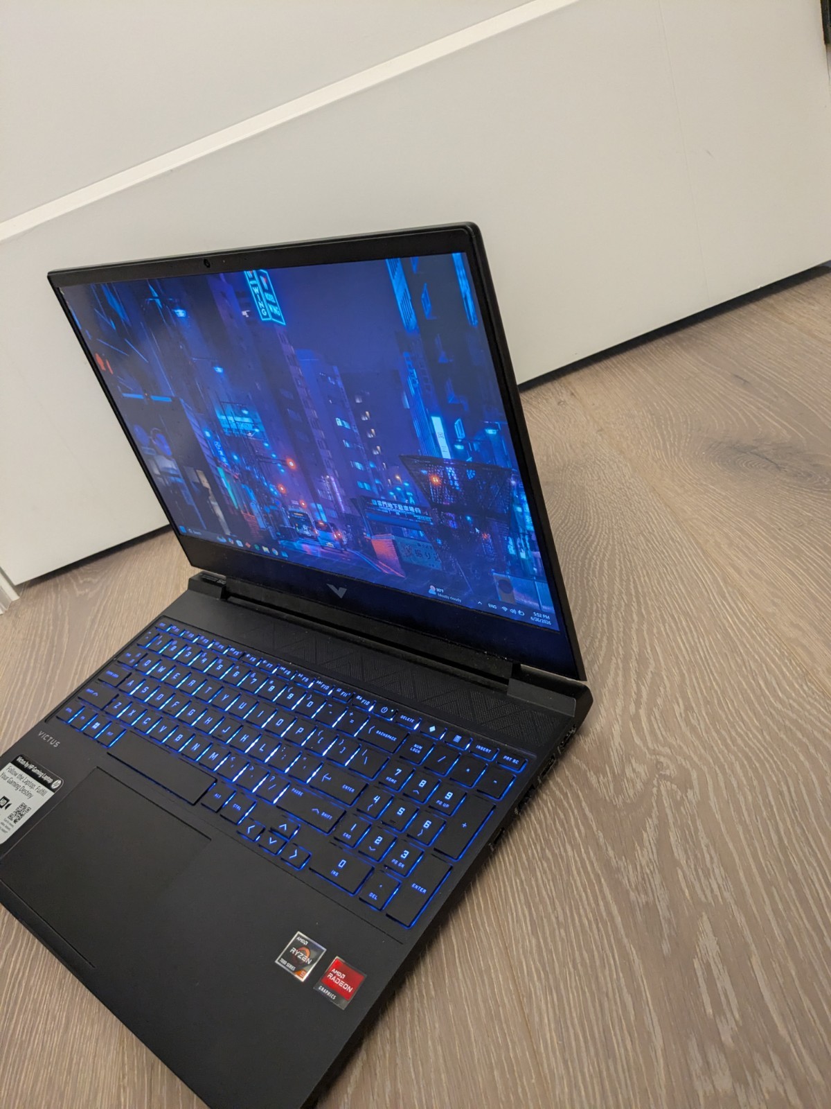 HP Victus 15 Gaming Laptop 144Hz RX 6550M Ryzen 5 7535HS 16GB DDR5 RAM 512GB SSD