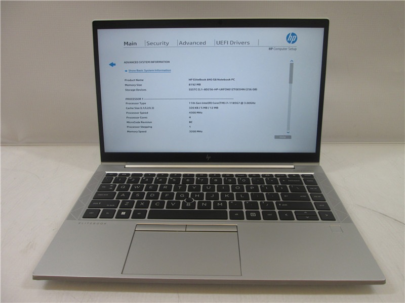 HP EliteBook 840 G8 Laptop i7-1185G7 8GB 256GB SSD Win 11 COA Grade C