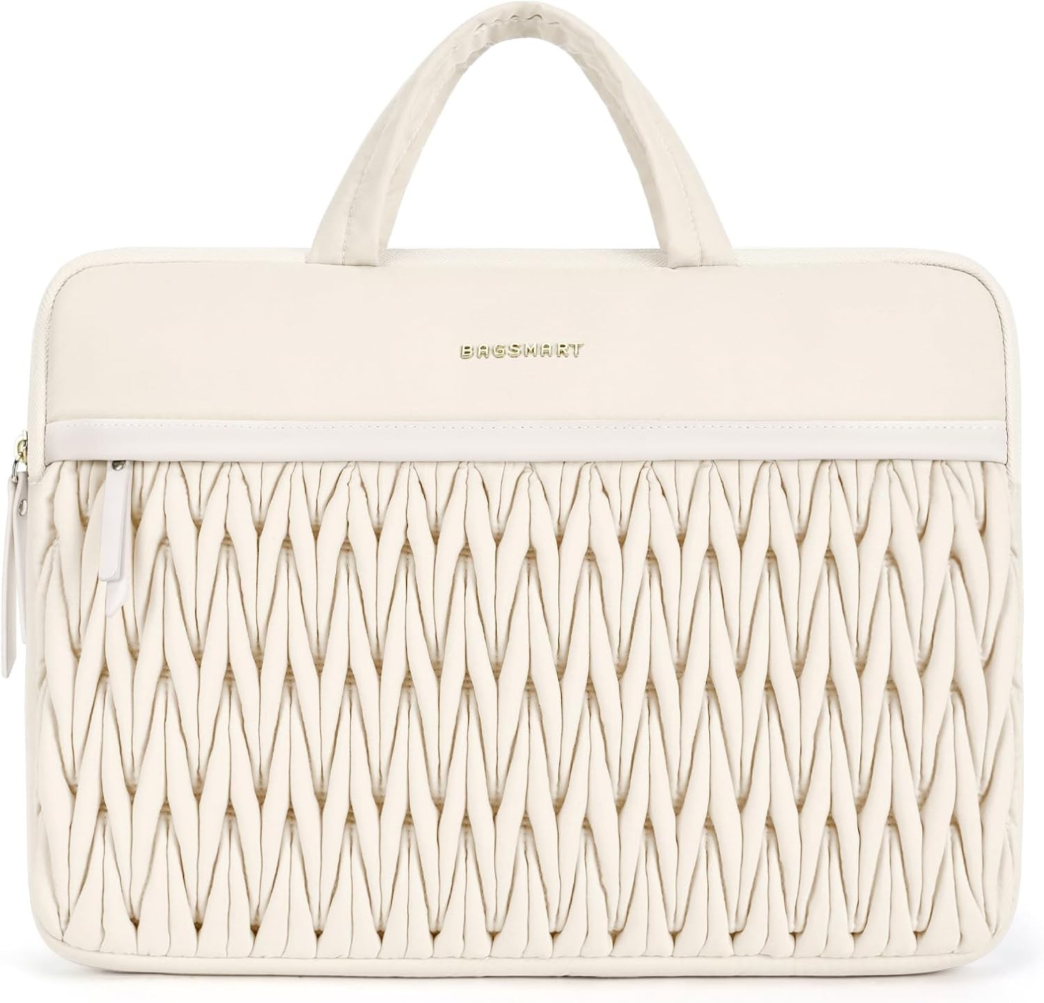 15.6-16 Inch Laptop Case, Padded Laptop Bag Sleeve for MacBook Pro, Beige