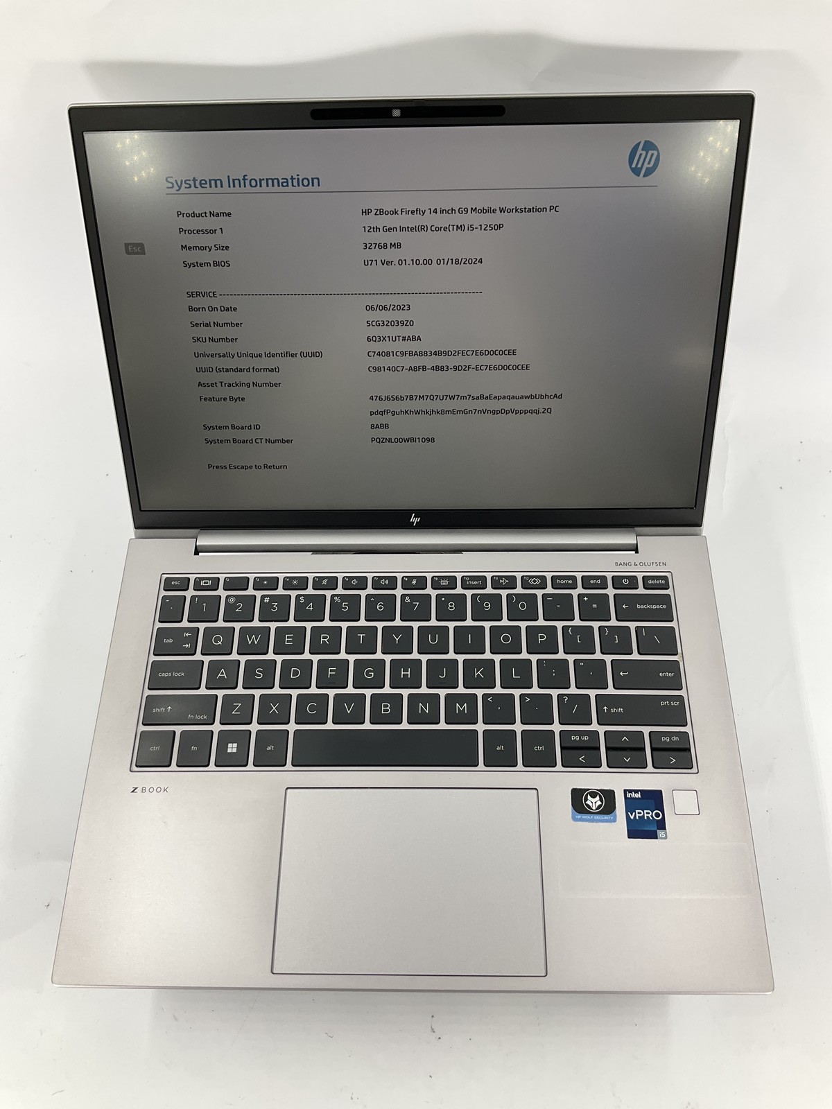 HP ZBook Firefly G9 14″ Core i5-1250P 256GB 32GB B Win 11 Pro