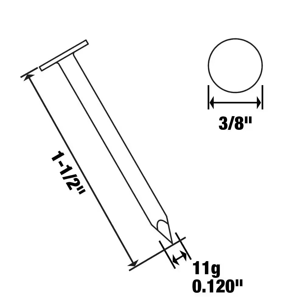 1-1/2 In. X #12 Smooth Shank Aluminum Siding 0.5 Lbs. (200-Count)