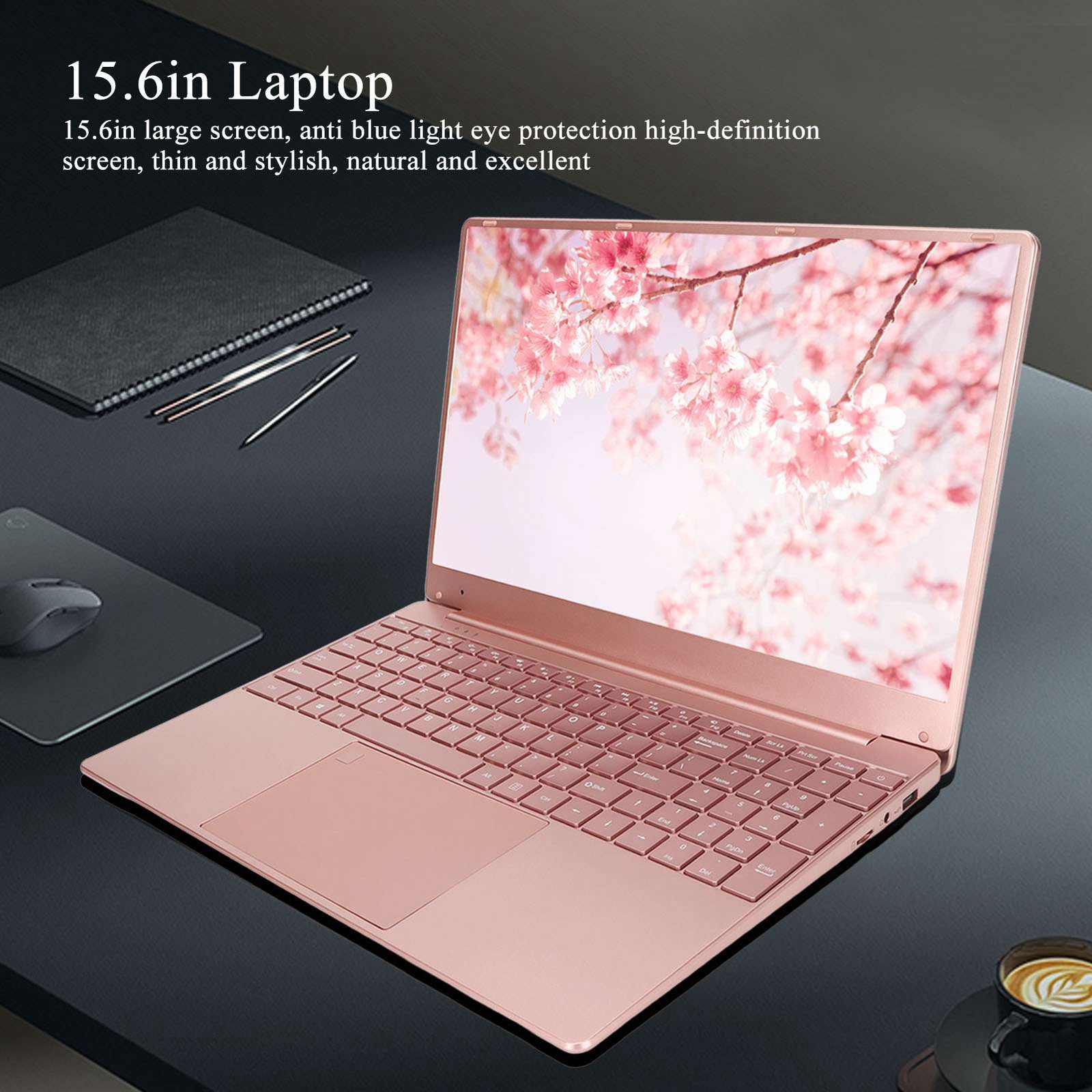 15.6in Laptop For N5095 CPU For Win11 Pink Laptop With Fingerprint Keypad B GQDZ