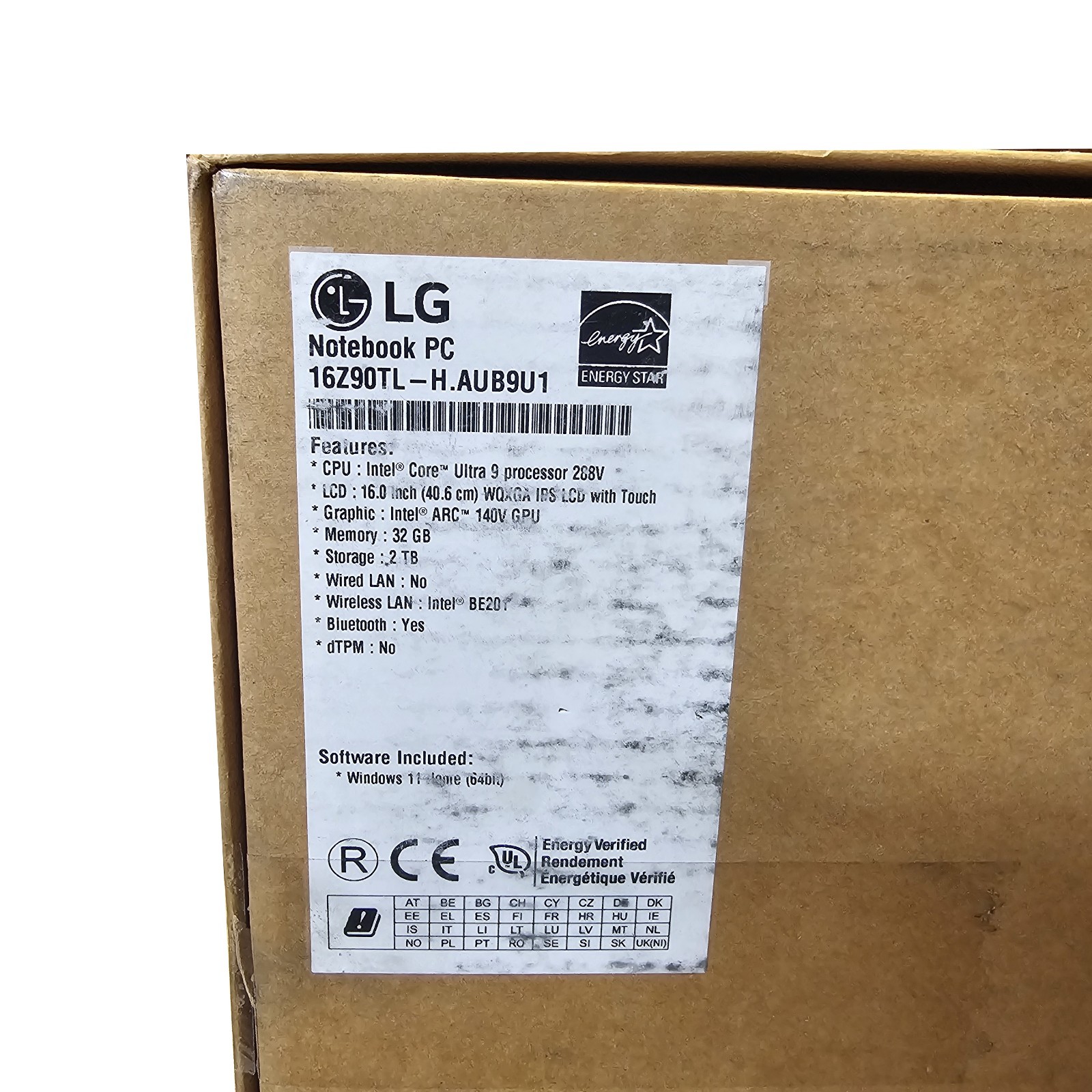 LG Gram 16 16Z90TL-H.AUB9U1 Touch Laptop Ultra 9 288V 32GB – 2TB – Open Box