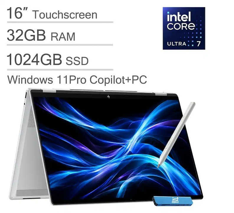 HP – OmniBook 7 Flip 2-in-1 16″ Intel Core Ultra 7 32GB RAM – 1TB SS NEW SEALED