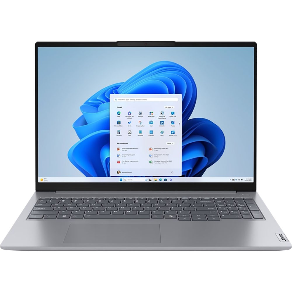 Lenovo 16″ ThinkBook 16 G7 ARP Laptop in Arctic Grey – 21MW0037US