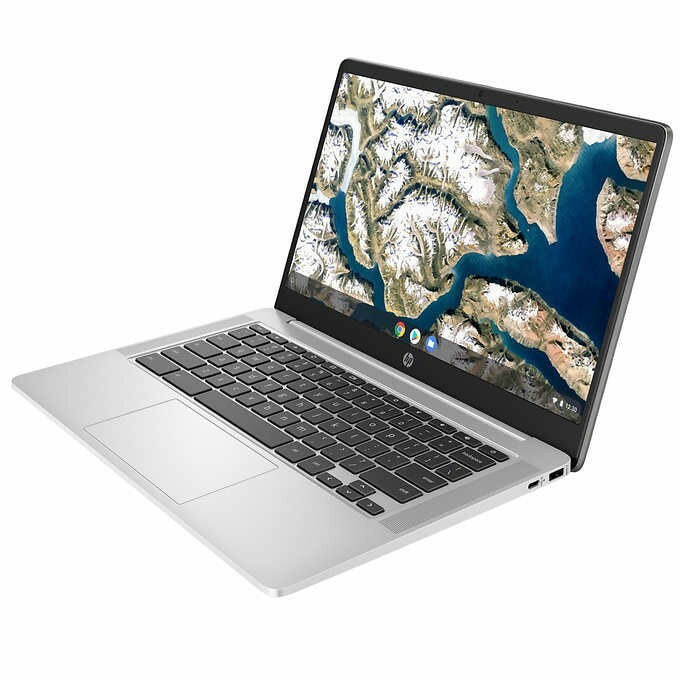HP 14″ Chromebook (Intel Celeron Processor N4500, 4GB, 64GB eMMC) 14a-na1043cl.