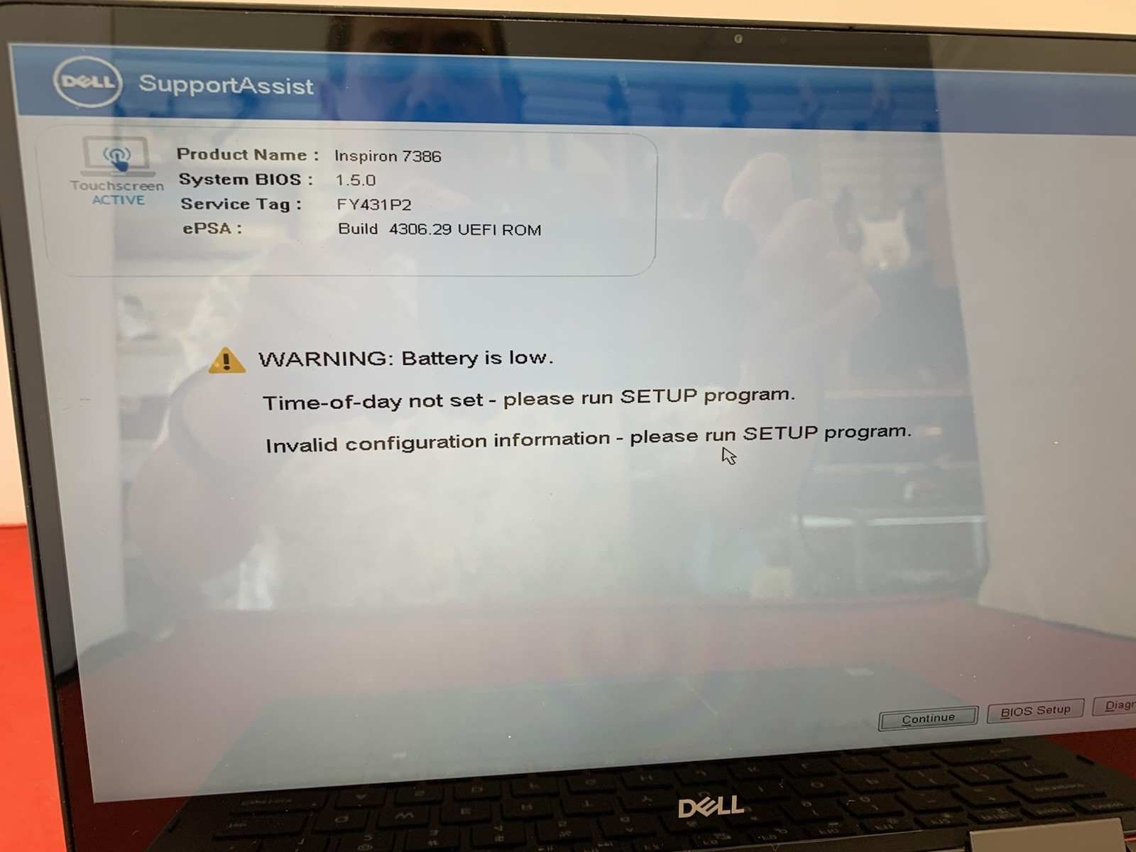 Dell Inspiron 7386 14″ Core i7 16GB 256GB Black FOR PARTS ONLY
