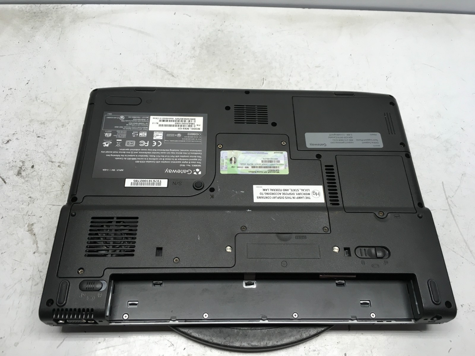 Gateway MA2 Intel Celeron M 1400MHz 1 GB NO HDD No Batt