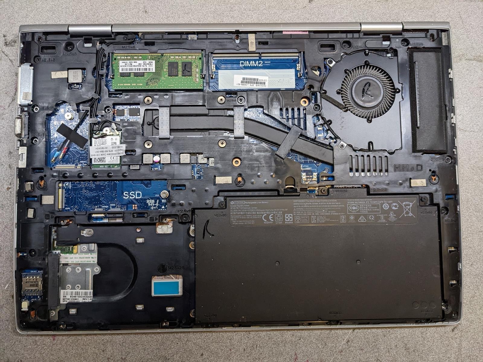 HP PROBOOK 640 G4 i5-8350U @ 1.7GHz, 8GB RAM, NO HDD/OS