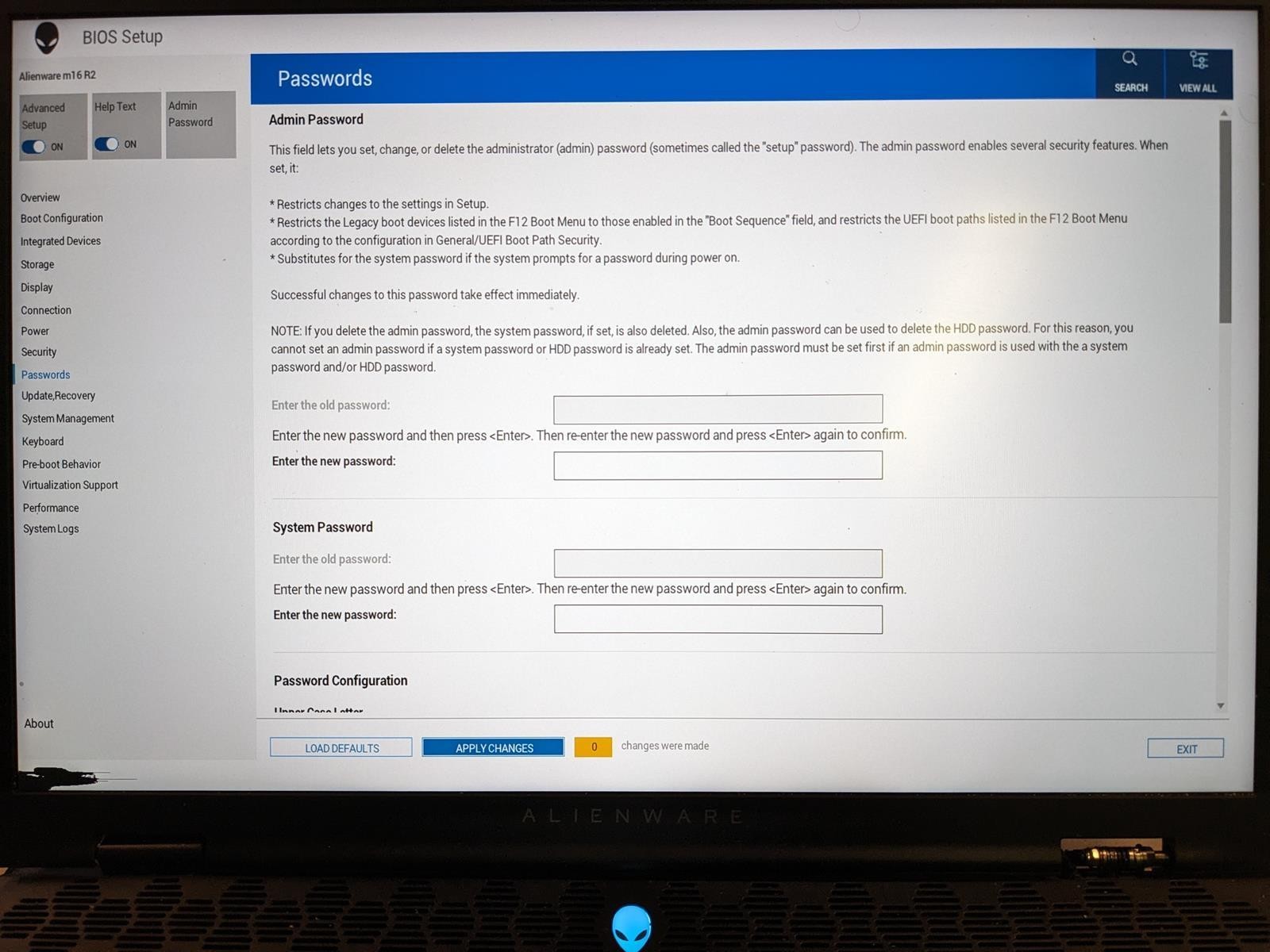 DELL ALIENWARE M16 R2 ULTRA 7 155H @ 1.4 GHz, NO RAM/HDD/OS – (FOR PARTS)