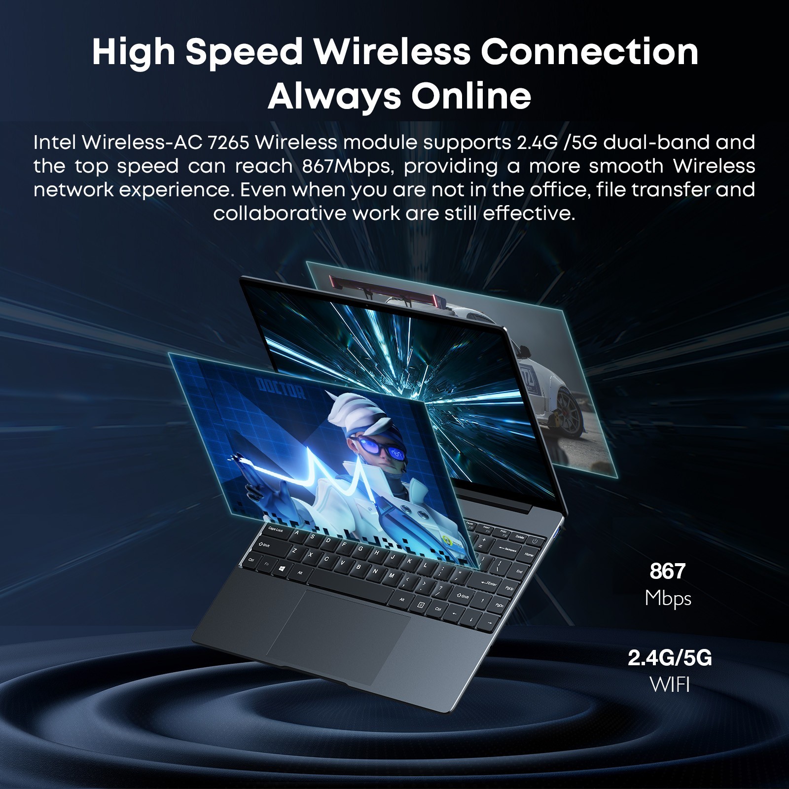 CHUWI Corebook Business Laptop 14” FHD Core i3 16GB RAM 512GB SSD Windows11 HDMI