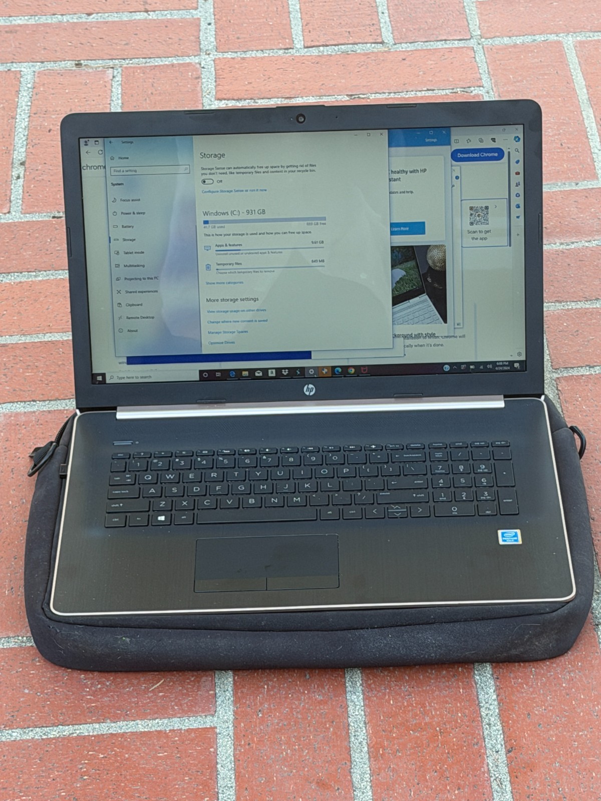 HP 17-umkr783t Laptop PC 17.3″ 1080P 8GB 931GB SSD AX WiFi W10 w/Number Pad