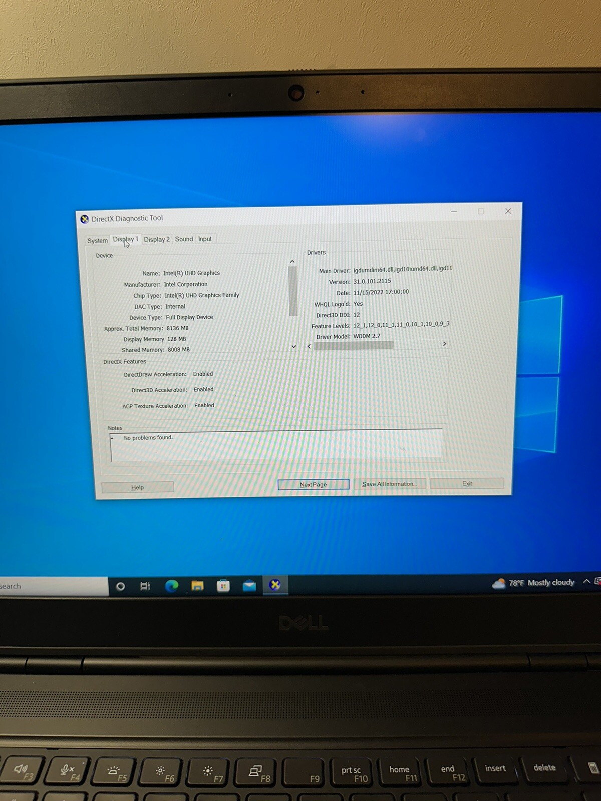 Dell Precision 15 7550 15.6” (512GB SSD Intel Core i5-10400H 2.6GHz 16GB…